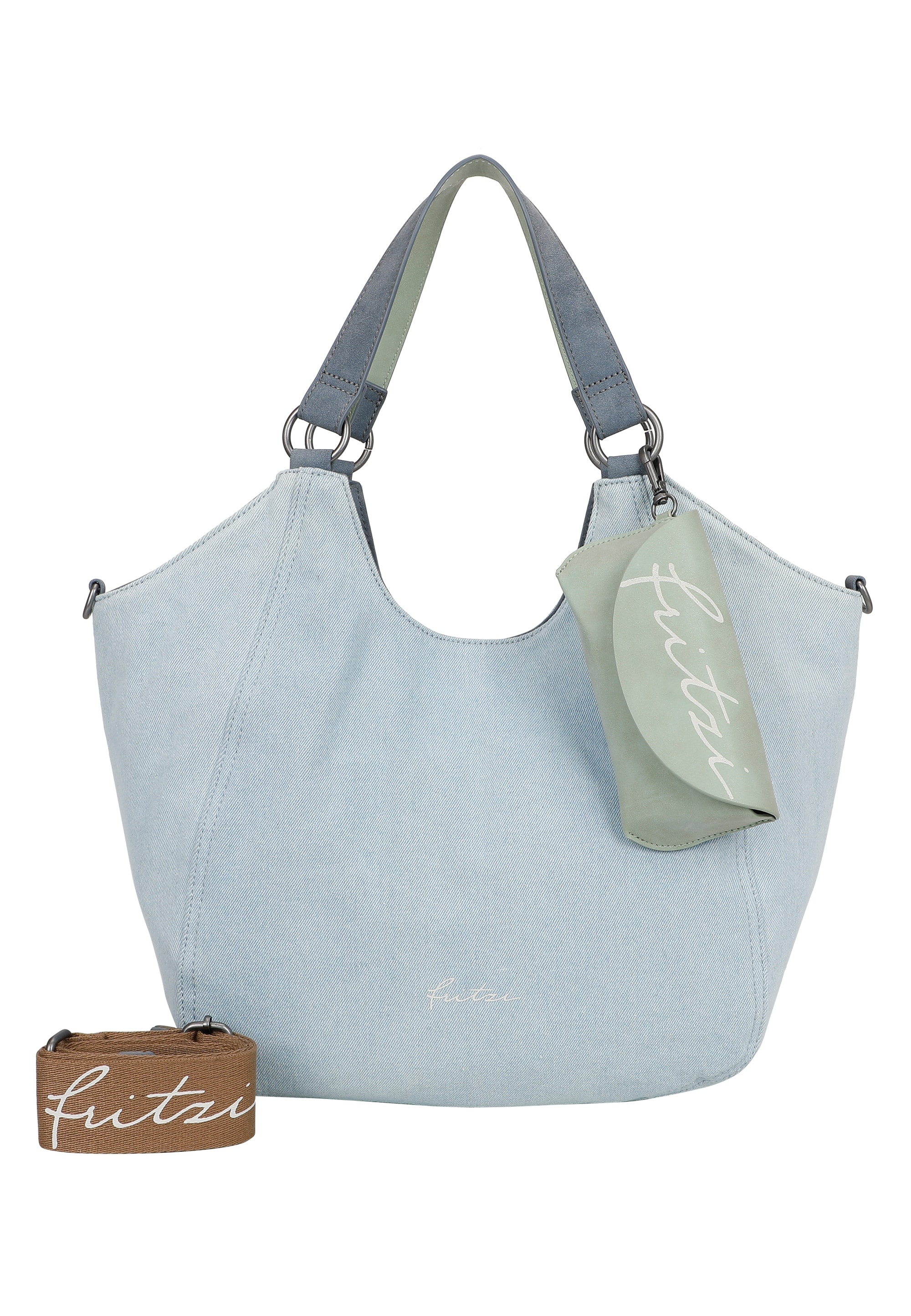 Fritzi aus Preußen Henkeltasche "Maxi Limited Washed Denim", mit abnehmbare günstig online kaufen