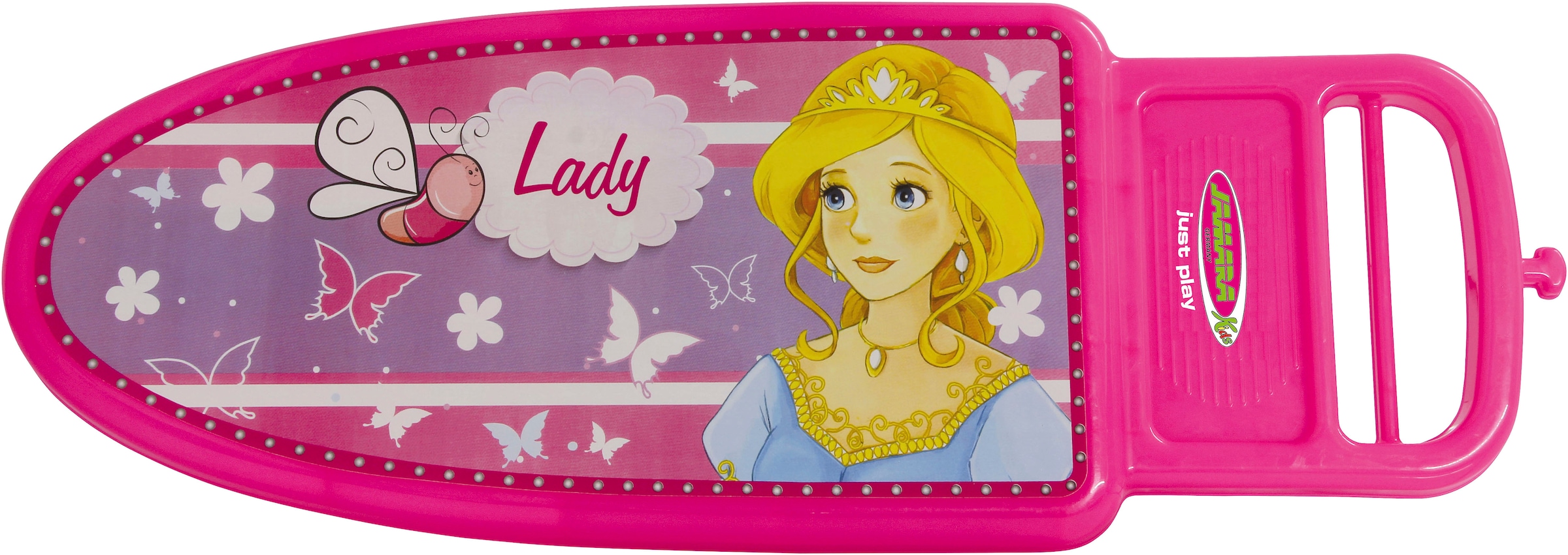 Jamara Kinder-Bügelbrett »Bügelset Little Laundry Princess, pink«, (6 tlg.)