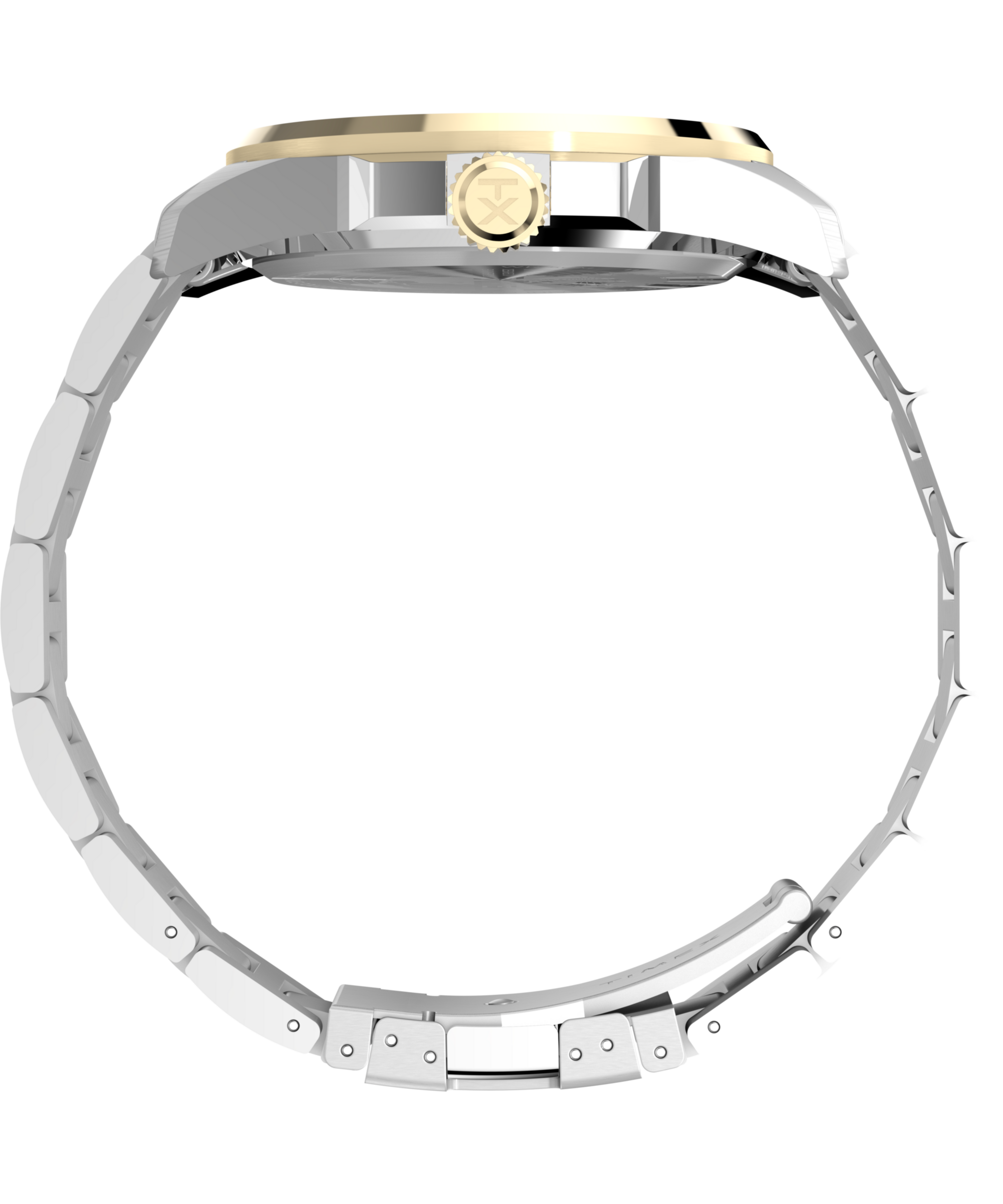 Timex Quarzuhr »ESSEX«, Armbanduhr, Damenuhr, Edelstahlarmband, Datum, Leuchtzeiger