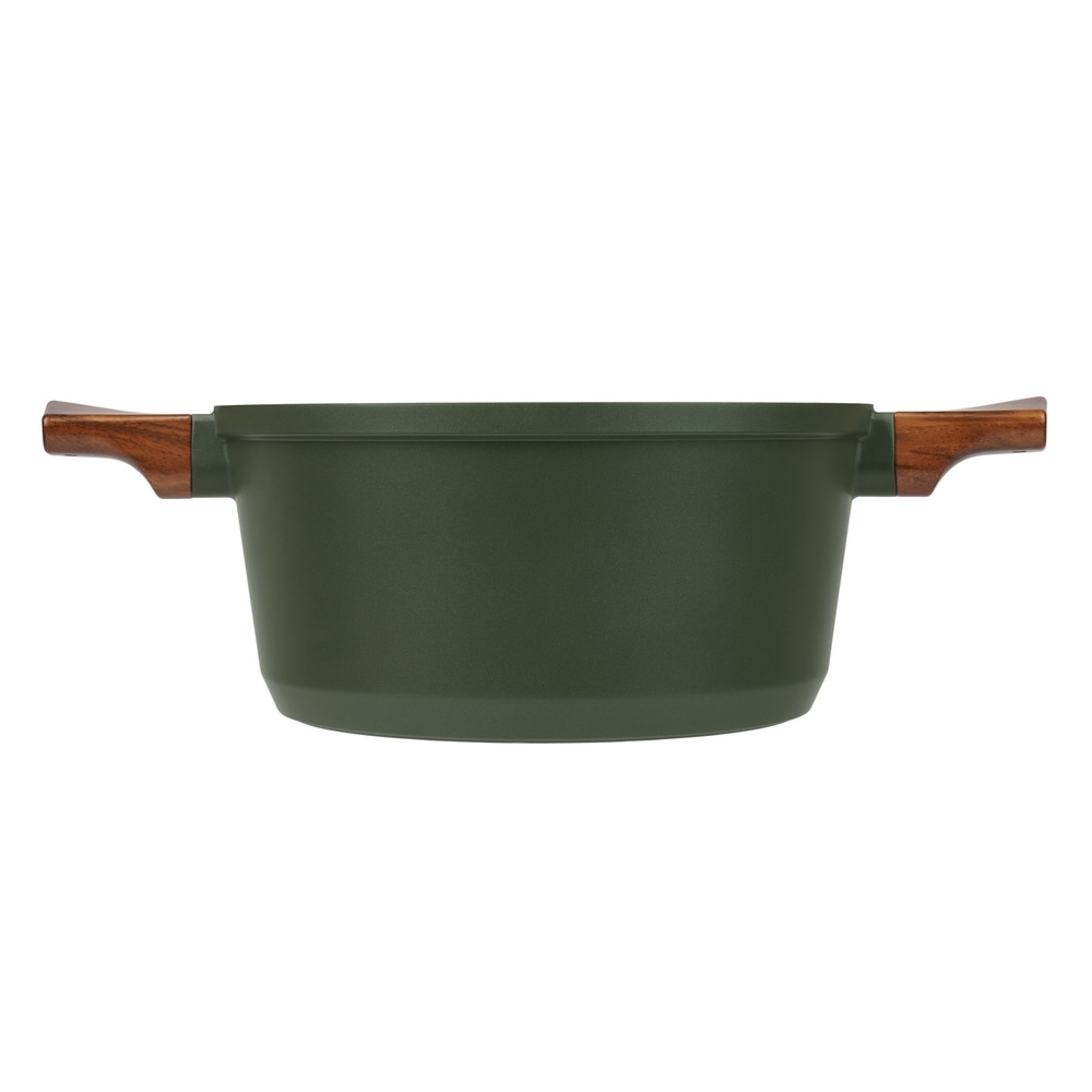 RESTO Kitchenware Kochtopf »Sadr, Bratentopf antihaftbeschichtet, im Geschenkkarton«, Aluminiumguss, (2 tlg.), inkl. Glasdeckel mit Silikonrand und integrierten Abgießlöchern