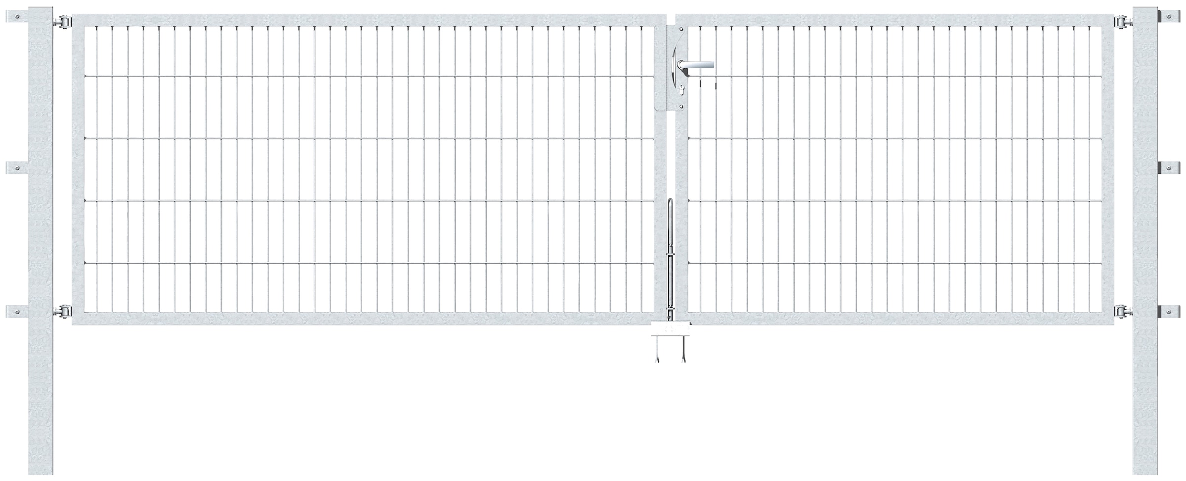 Alberts Zaundoppeltür "Flexo", 350 cm Breite, in versch. Höhen