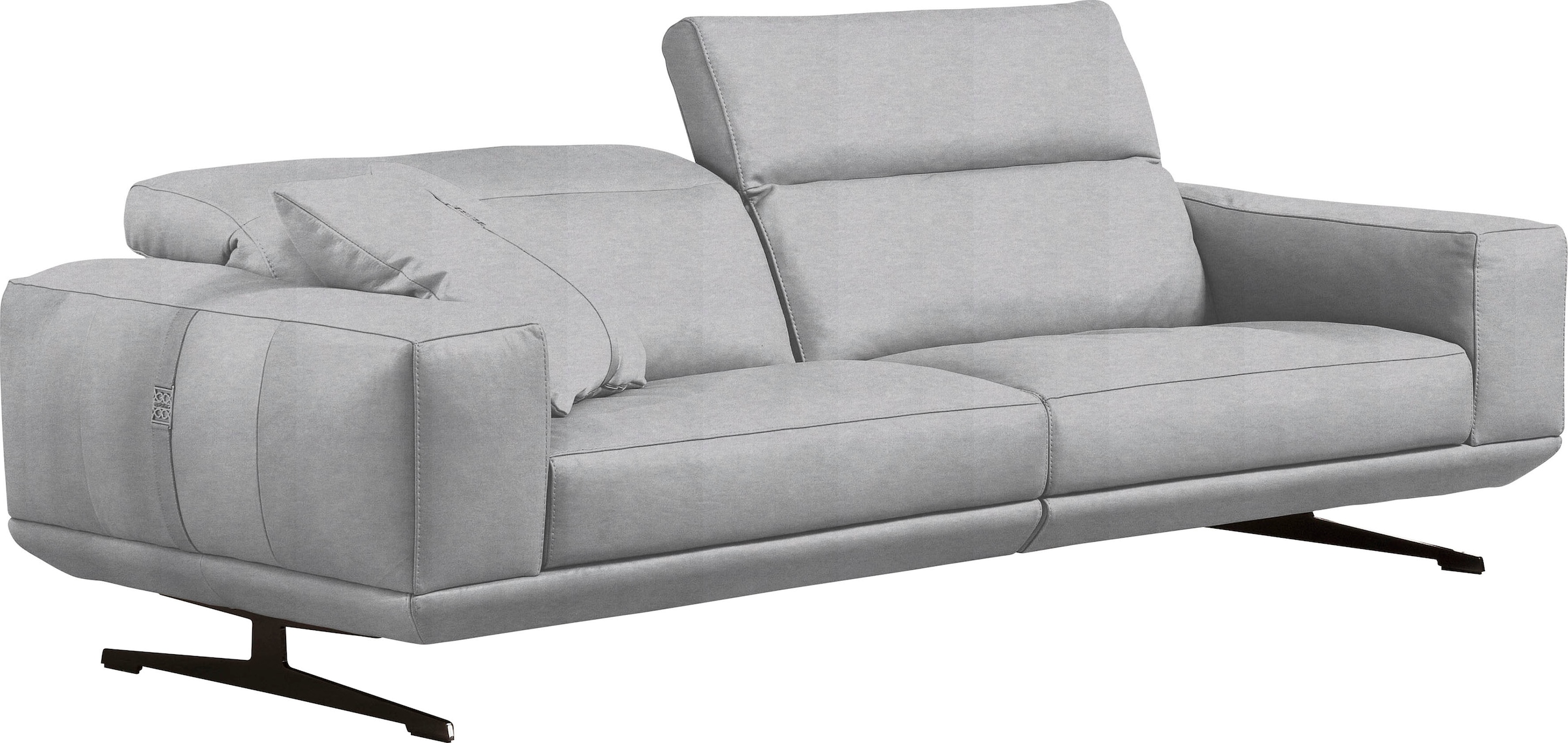 Egoitaliano 2,5-Sitzer »Gloria, super bequem und hochwertige Verarbeitung, edles Design« beidseitig verstellbare Rückenelemente, mit Metallfüßen