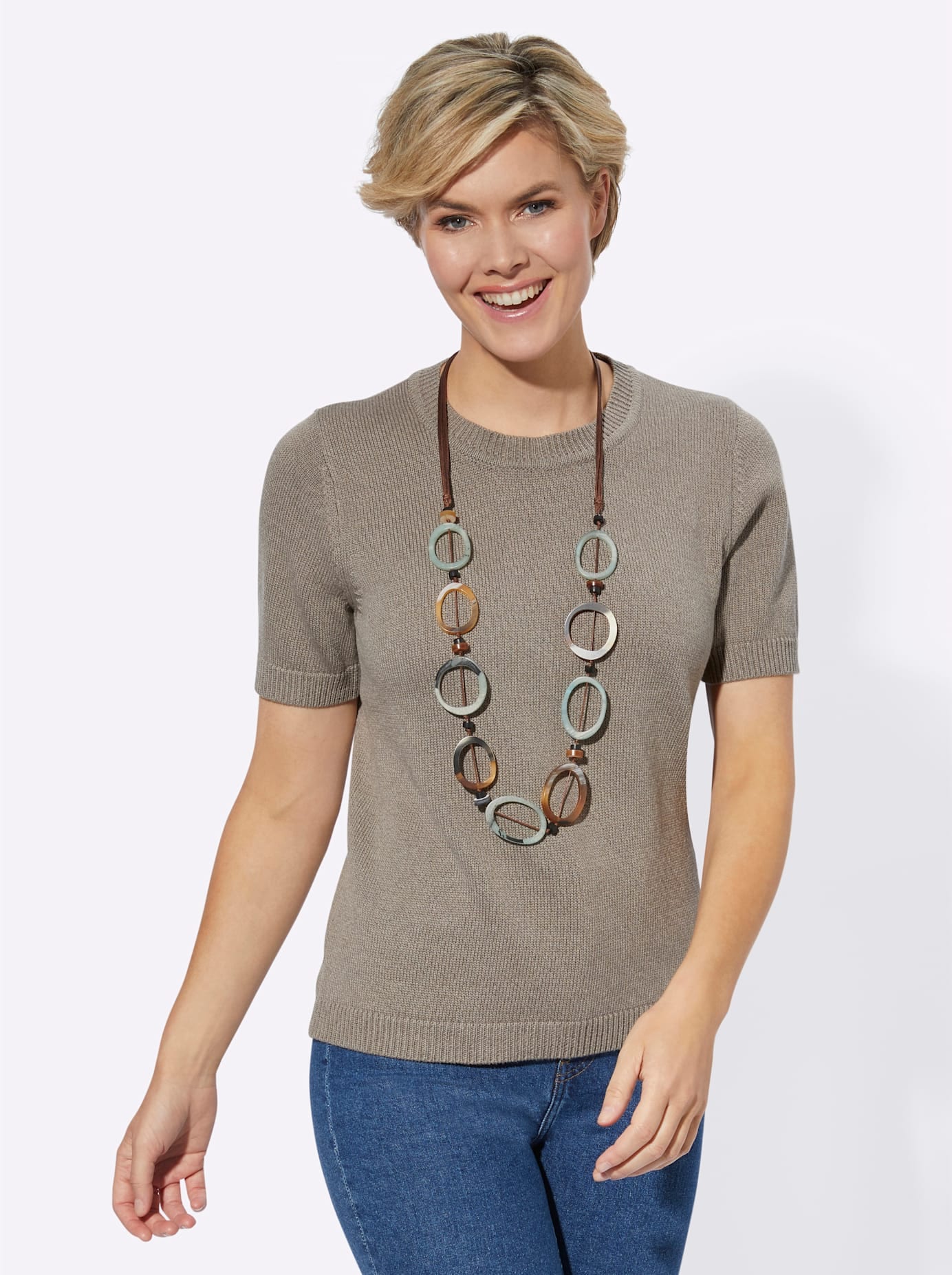 Casual Looks Kurzarmpullover »Pullover«
