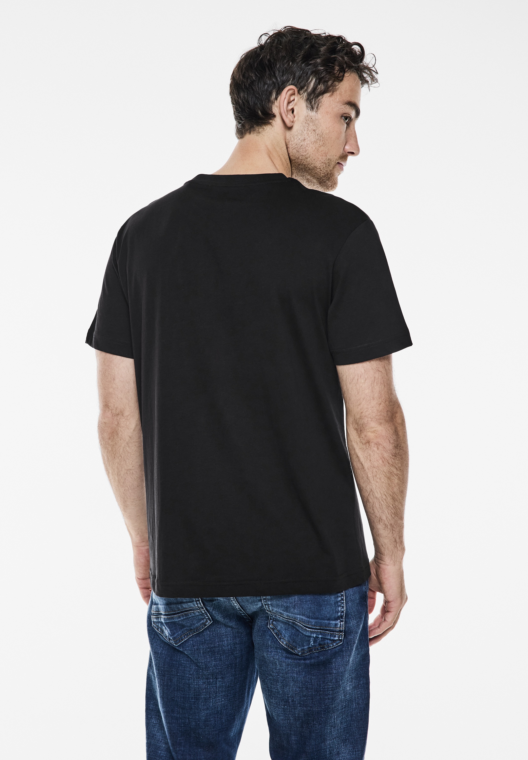 STREET ONE MEN T-Shirt, aus reiner Baumwolle
