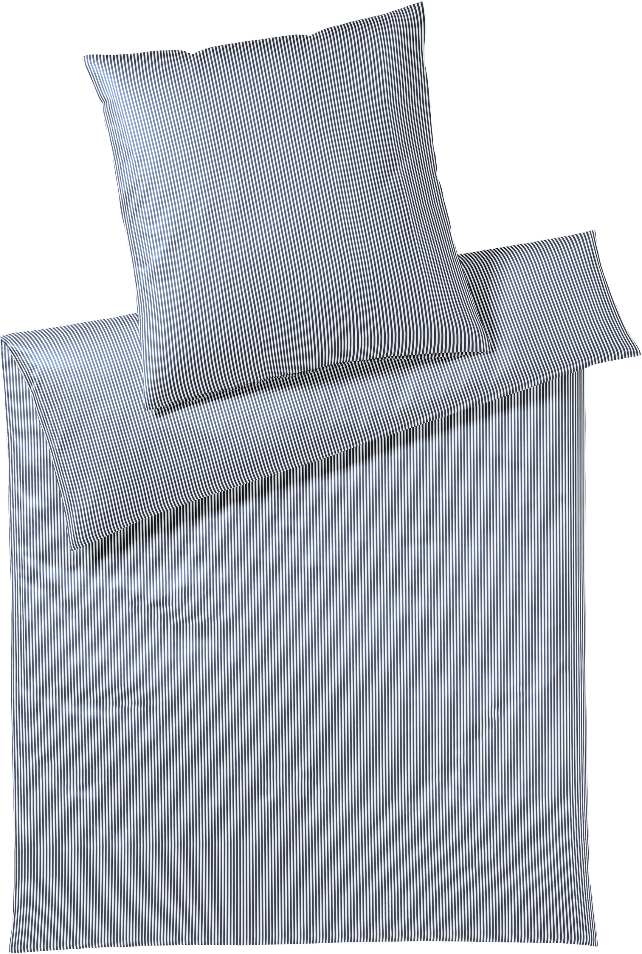 Elegante Bettwäsche "Sister Stripe" 2 Stk. tlg. angenehmes Hautgefühl günstig online kaufen