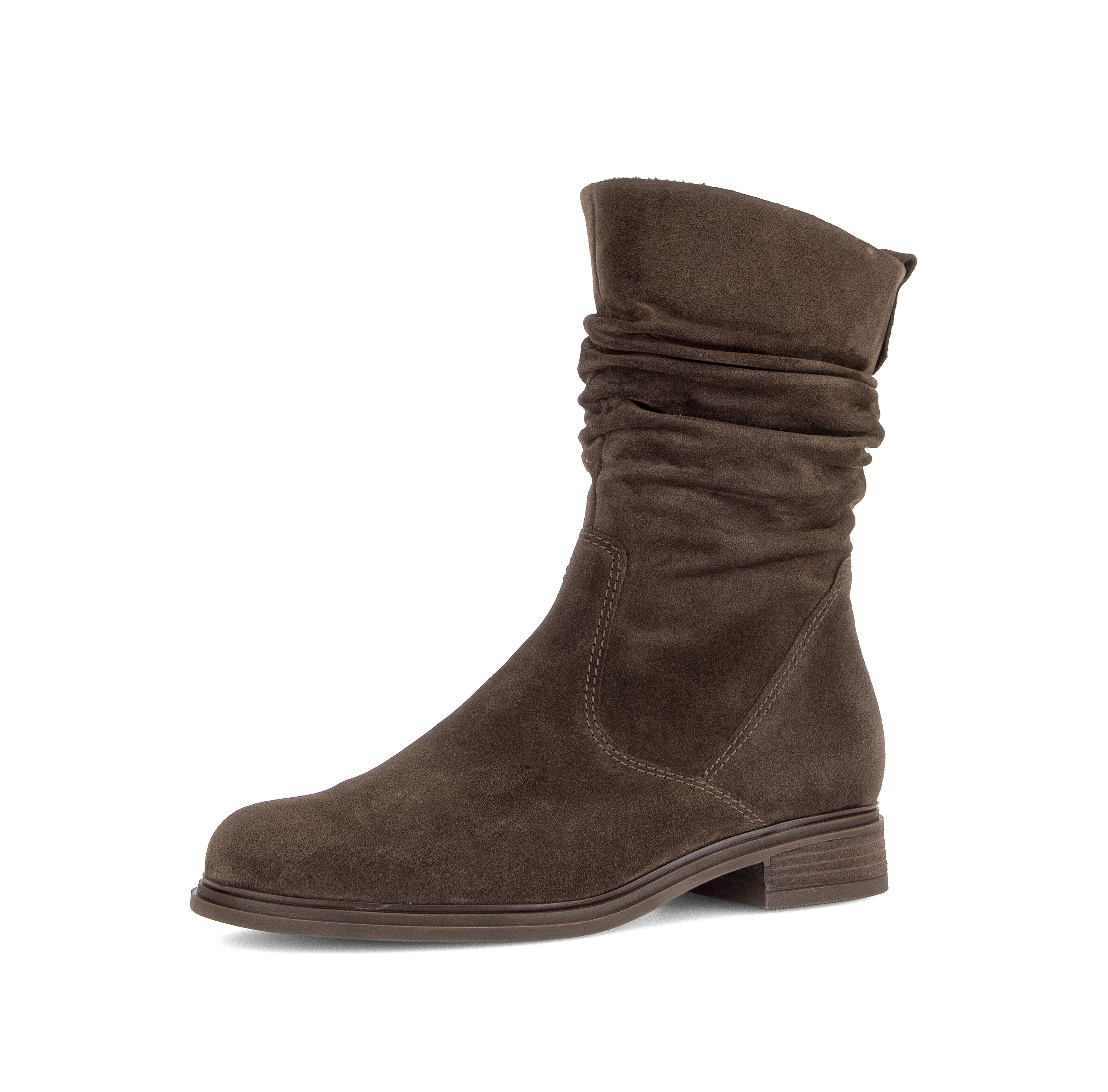 Gabor Stiefelette Blockabsatz, Kurzstiefel mit Innenreißverschluss, G-Weite