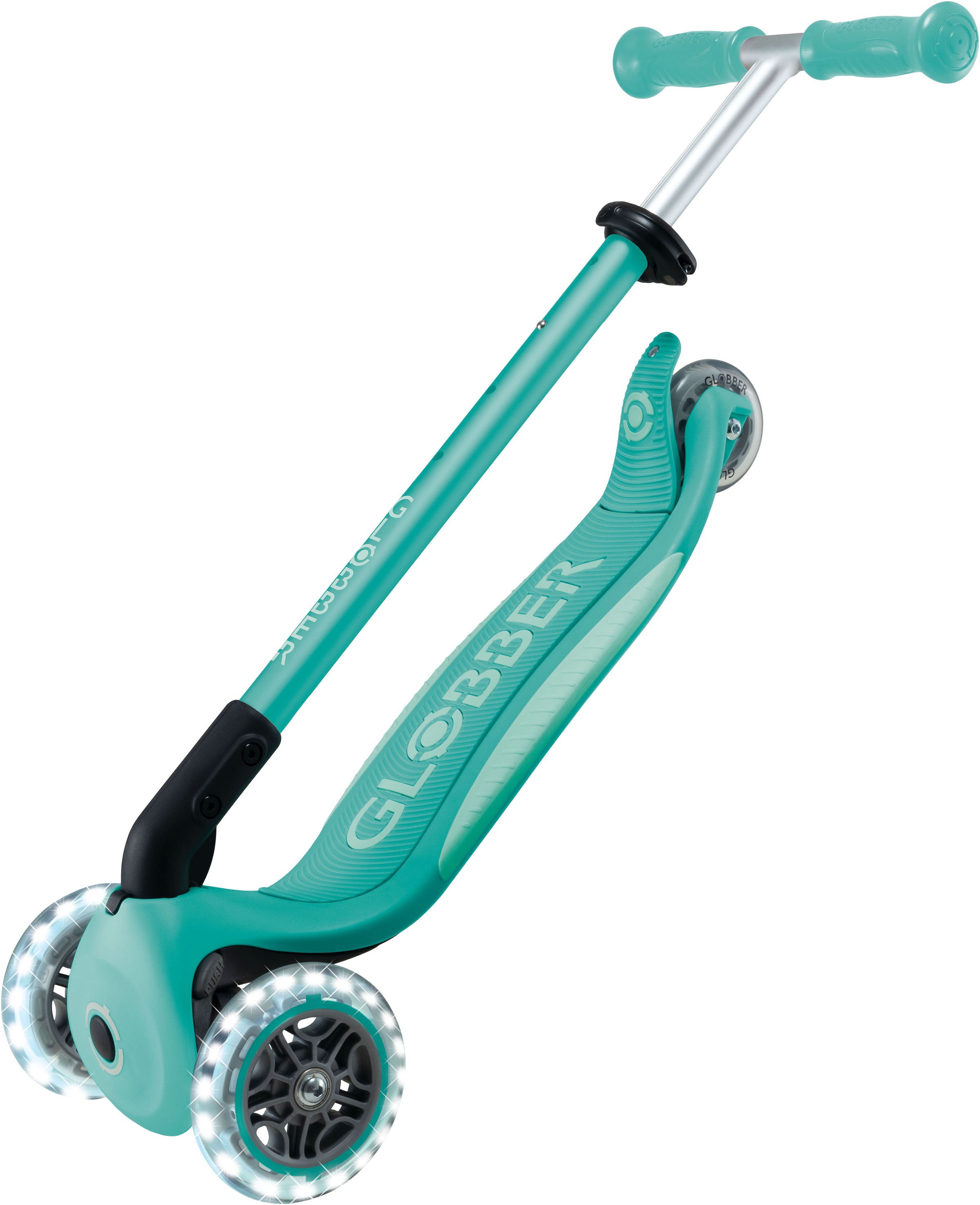 Globber Tretroller »ELITE LIGHTS, mit Leuchtrollen«