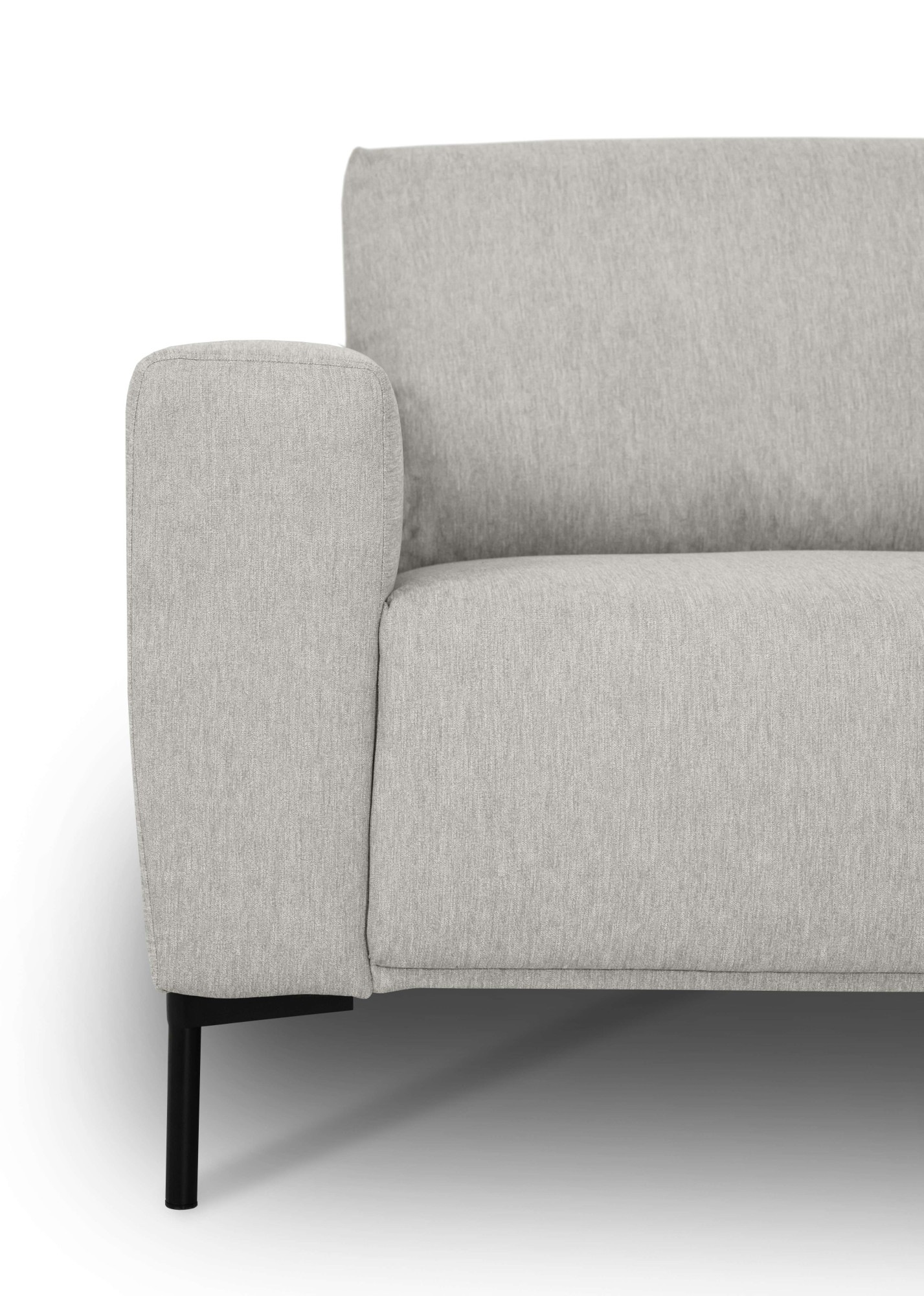 andas Ecksofa »Melby«, (2 St.), Breite 275 cm, in einem weichen Struktur Stoff, lose Rückenkissen