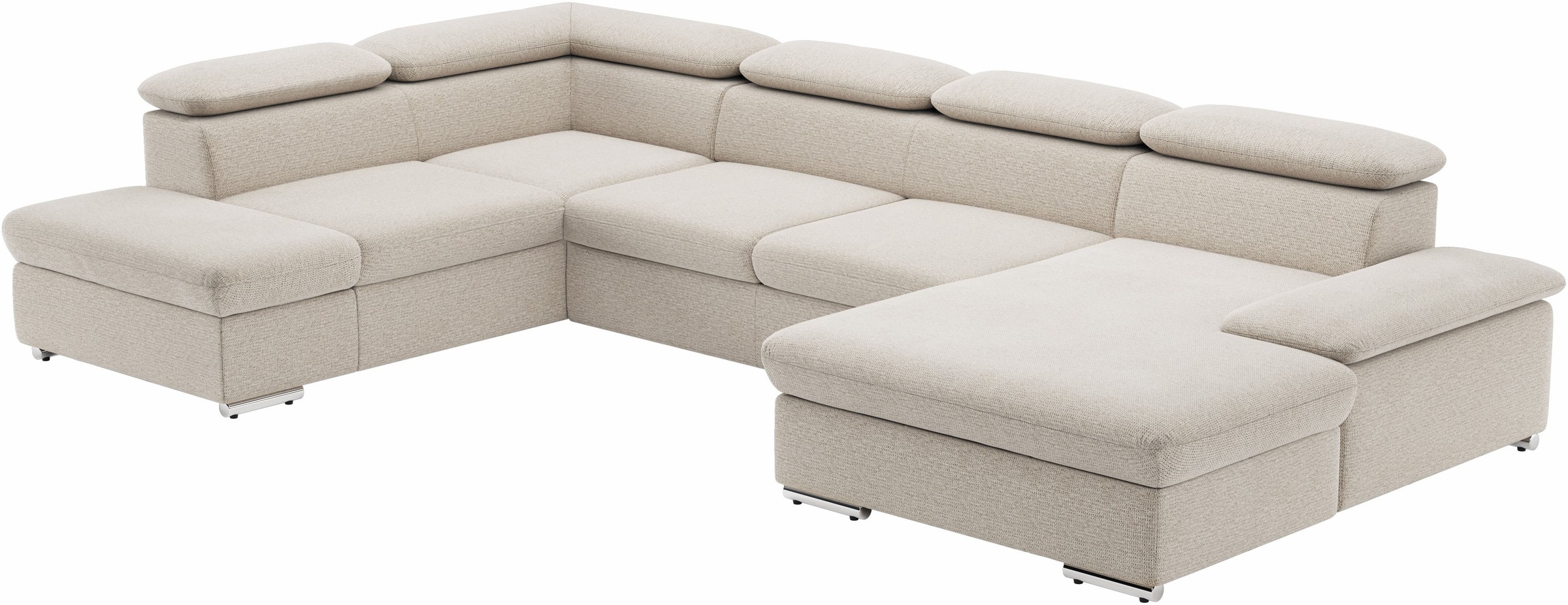 Thumbnail - sit&more Wohnlandschaft "Valantine U-Form, B: 349 cm", mit Arm- & Kopfteilverstellung, optional mit Bettfunktion