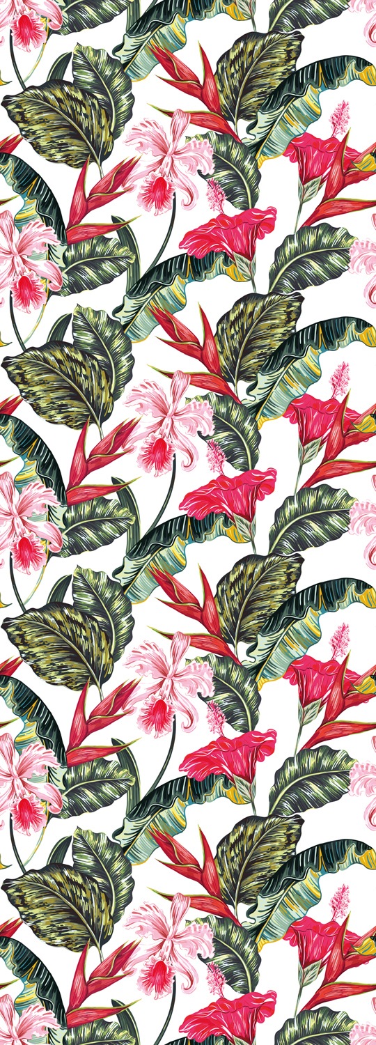 QUEENCE Vinyltapete "Mila", B/L: 0,9mm x 2,5mm, Rollen:, bunt, Tapeten, 90x250cm, selbstklebend, kinderleichte Anbringung,, Sticker