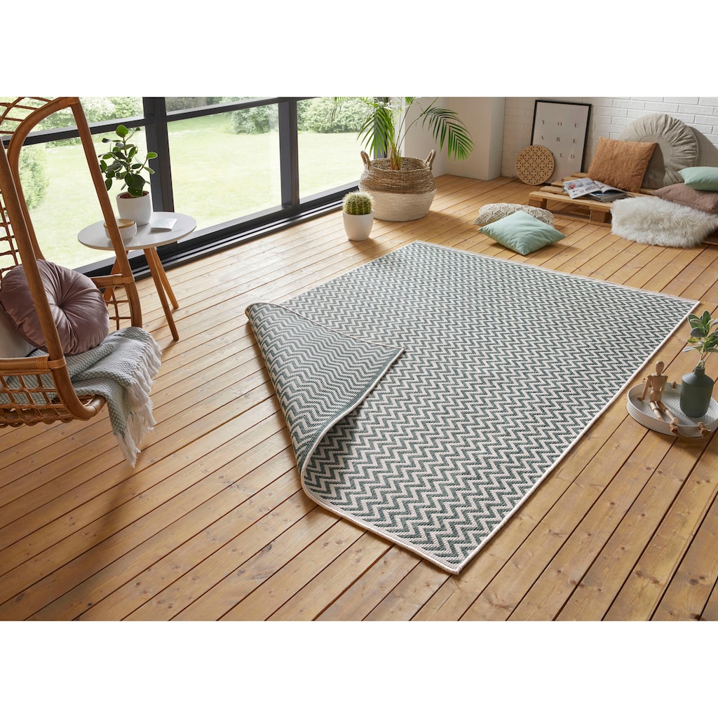 freundin Home Collection Teppich »Ivy 2«, rechteckig, In-& Outdoor, Teppich, Wetterfest, Balkon, Garten, Wohnzimmer, Modern