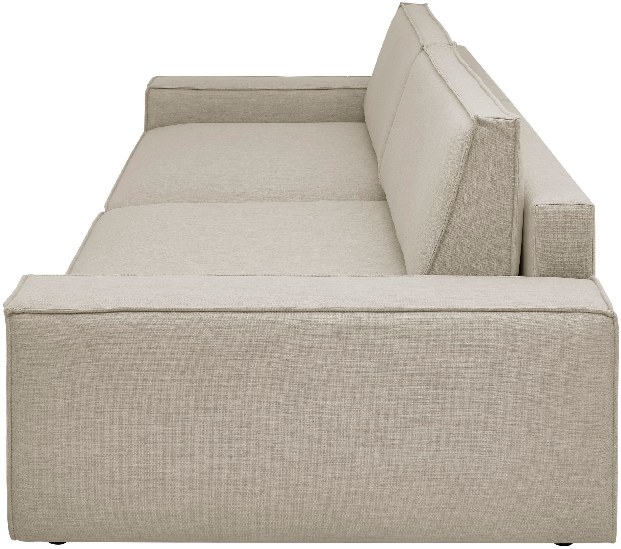 Home affaire Big-Sofa »NEU: SHERWOOD XXL, Big-Sofa (316cm), extra tiefe Sitzfläche 95 cm«, bequemer Sitzkomfort, Cord u. Leinenoptik, Kedernaht