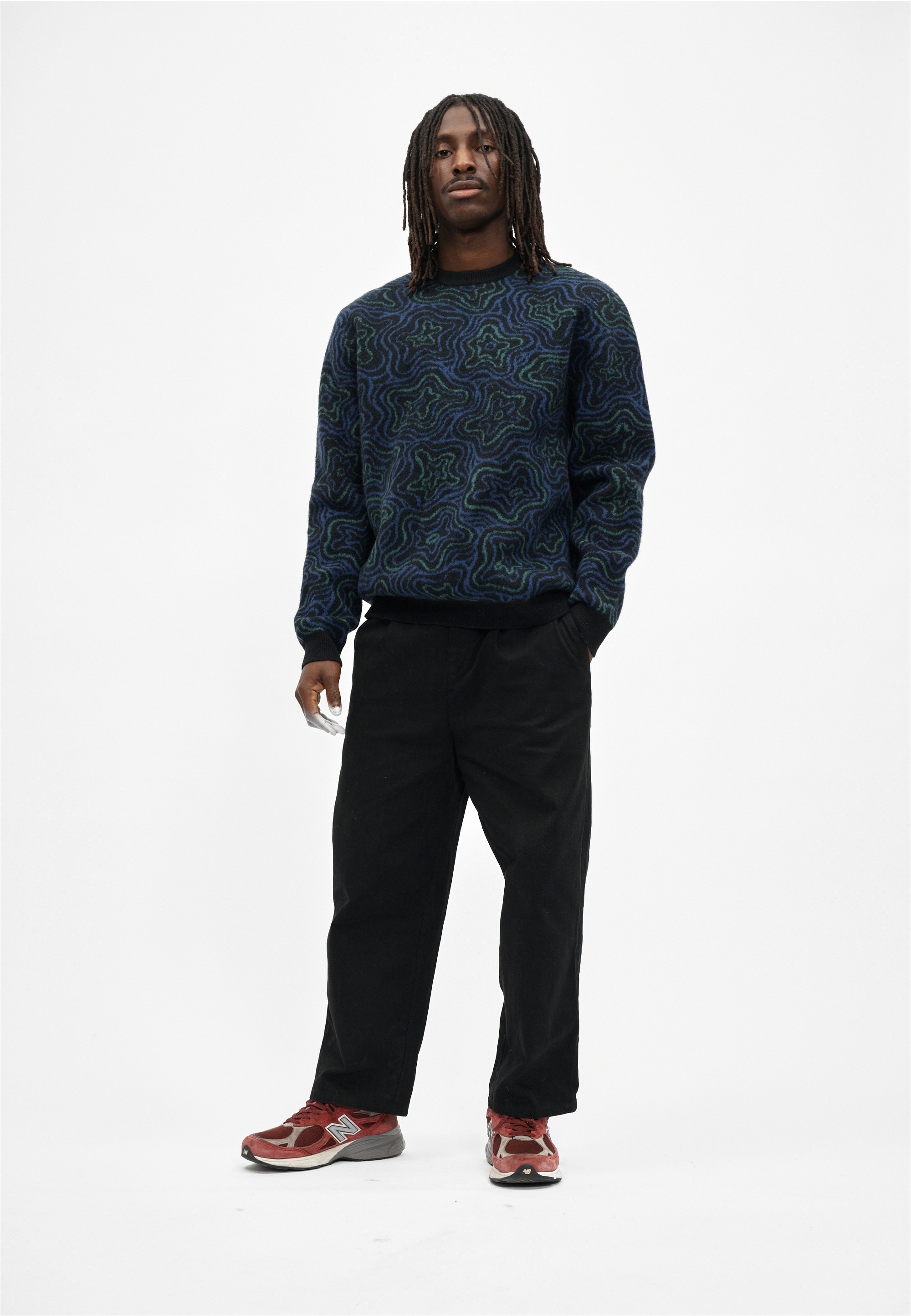 Cleptomanicx Strickpullover »Scribbles« mit markantem Muster