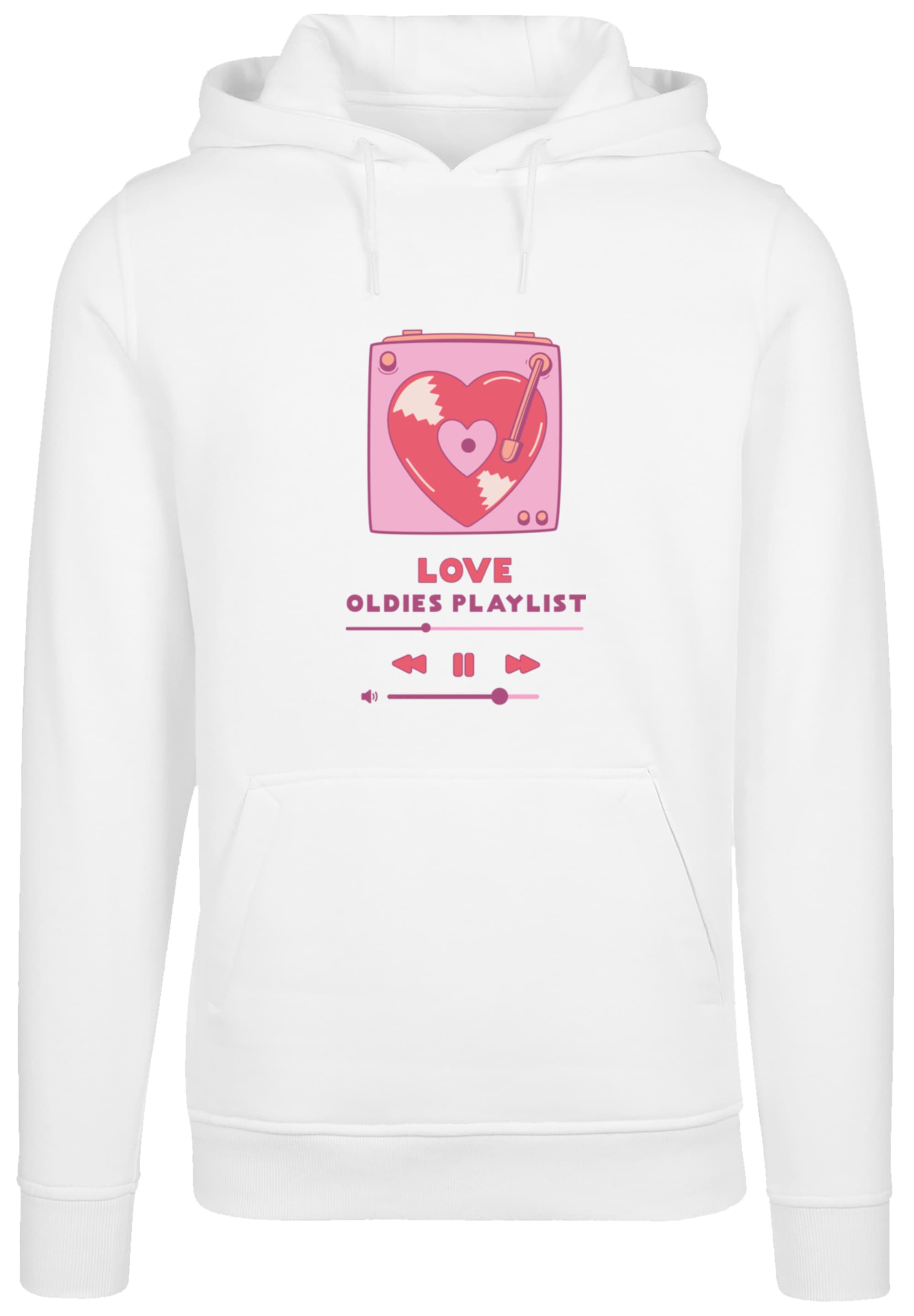 F4NT4STIC Kapuzenpullover »Love Oldies Playlist Valentinstag«, Premium Qualität