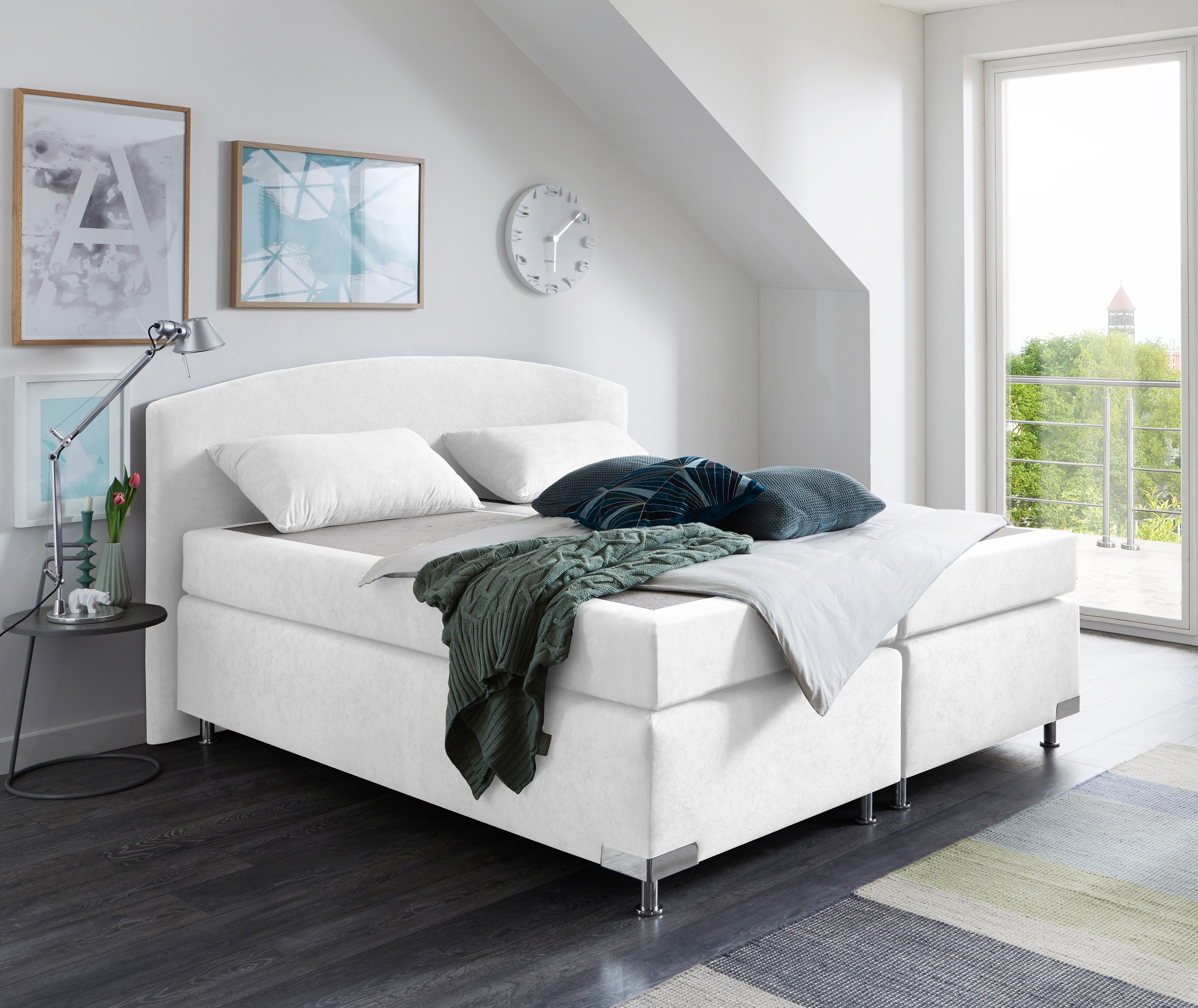 Westfalia Schlafkomfort Boxspringbett "Amsterdam", (Optional mit Topper) günstig online kaufen