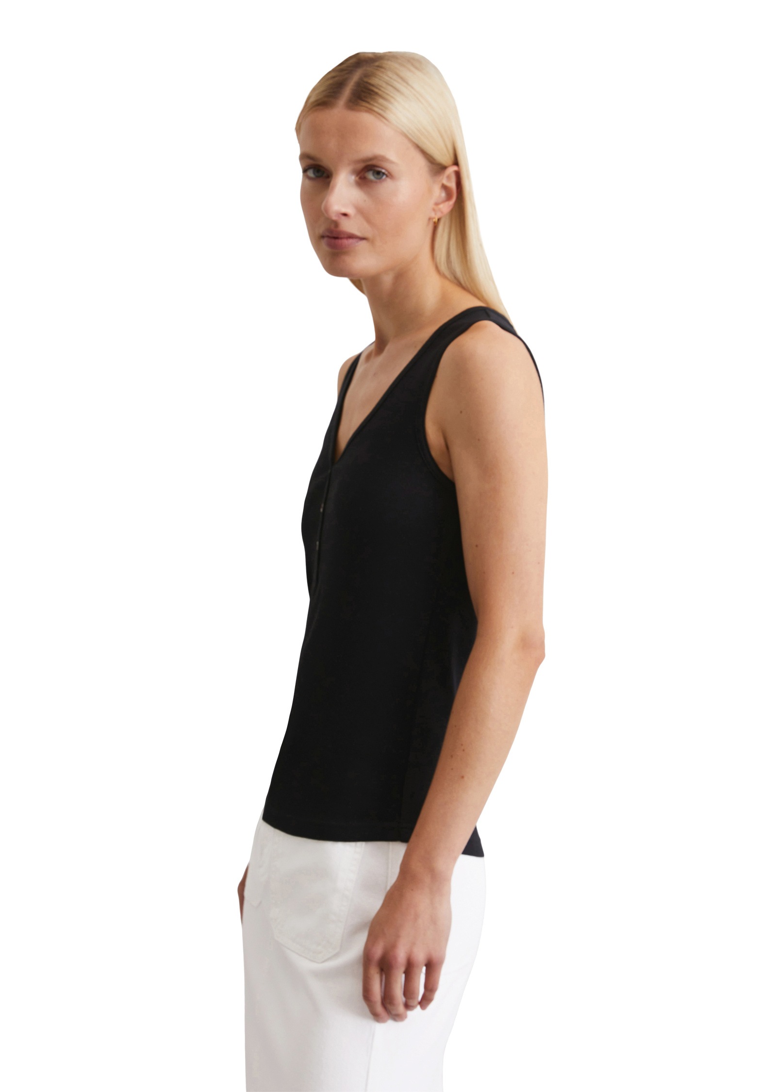 Marc O'Polo T-Shirt »mit Knopfleiste«