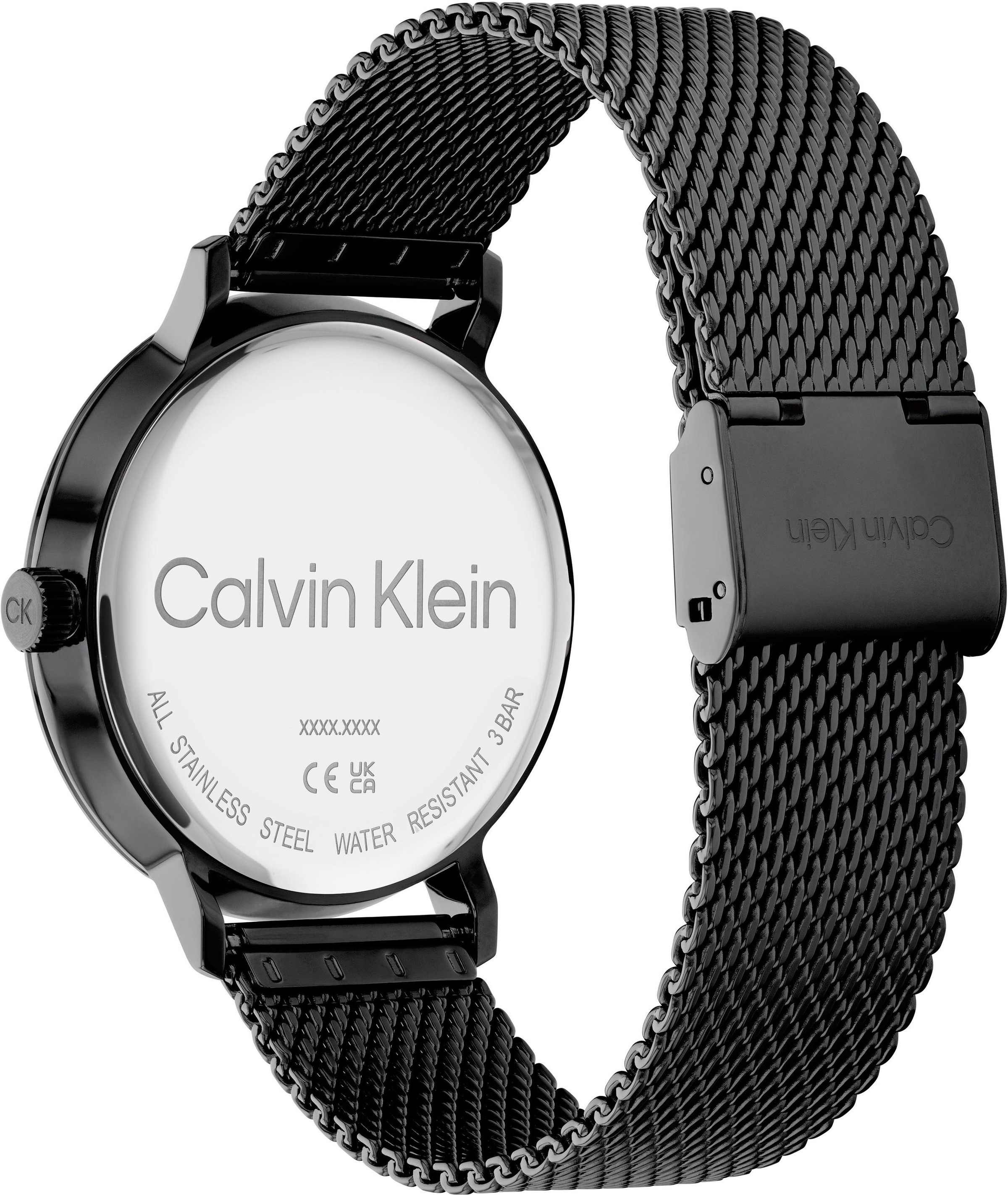 Calvin Klein Quarzuhr »MODERN«, Armbanduhr, Herrenuhr, Mineralglas, Edelstahlarmband, analog