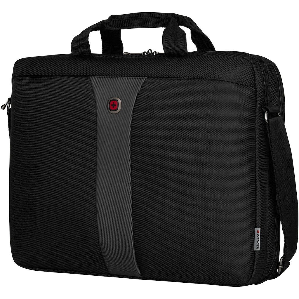 Wenger Laptoptasche »Legacy, schwarz/grau«, mit 17-Zoll Laptopfach und ShockGuard Schutzsystem