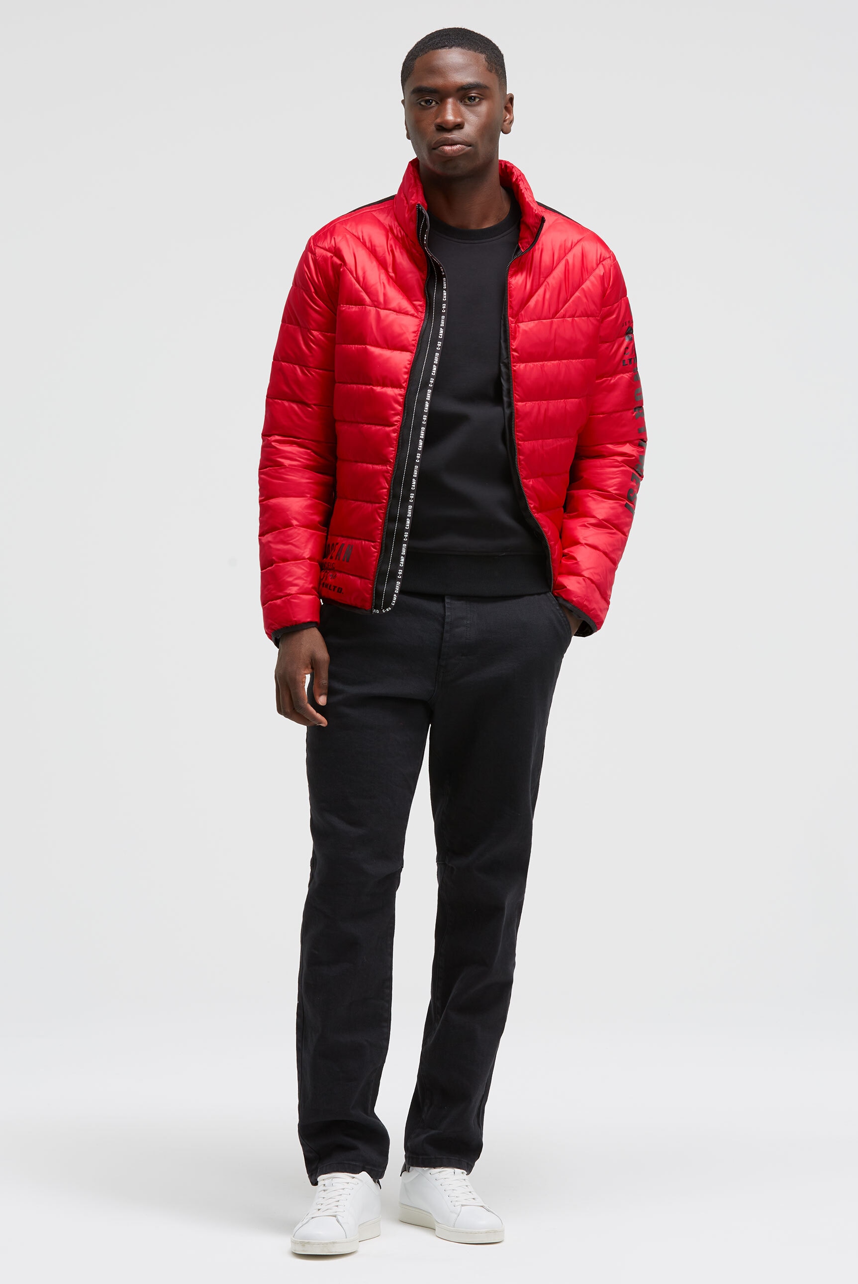 CAMP DAVID Outdoorjacke, ohne Kapuze, mit Windfangleiste