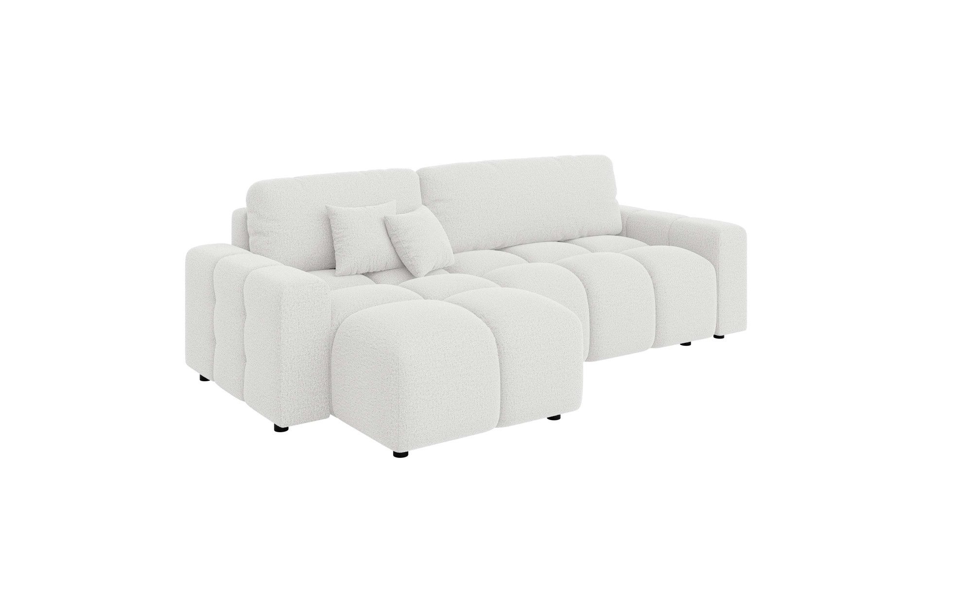 INOSIGN Ecksofa »FELICI, Schlafsofa 233cm, L-Form mit Recamiere beidseitig montierbar«, Designsofa mit Bettfunktion und Bettkasten, Maße B/T/H: 233/142/88 cm