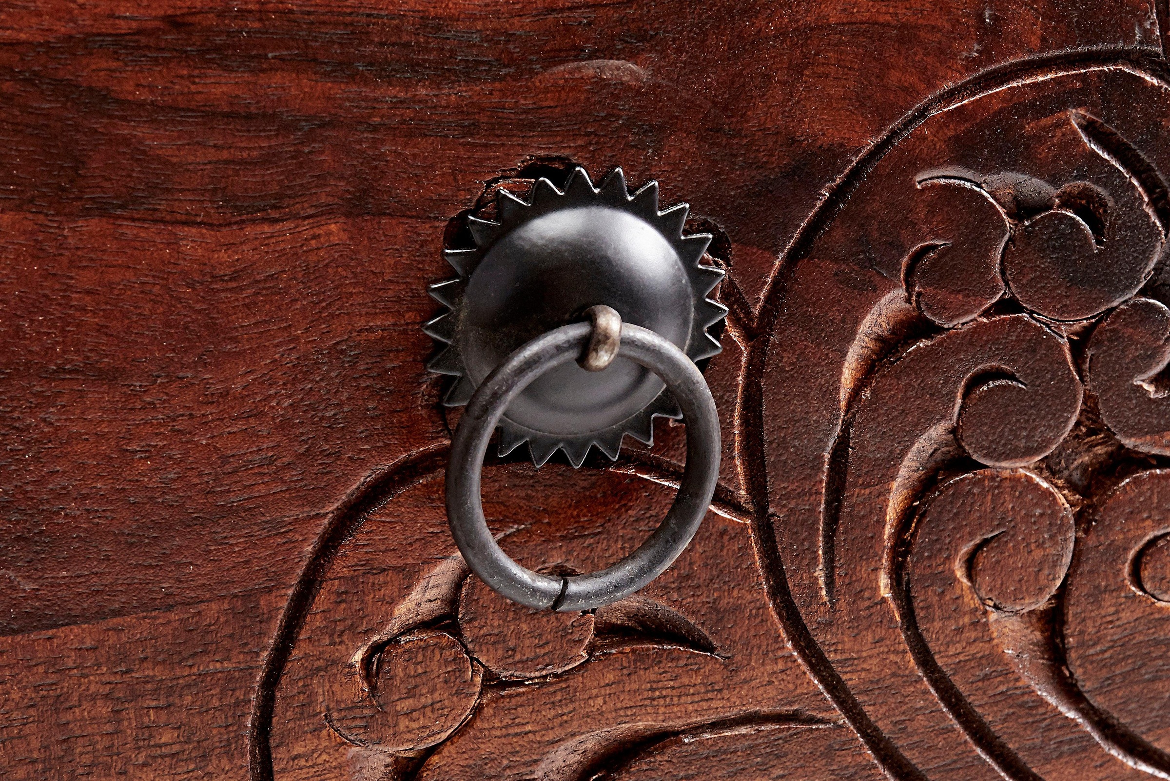 Home affaire Kommode »Mahar«, Breite 30 cm mit Metallfronten