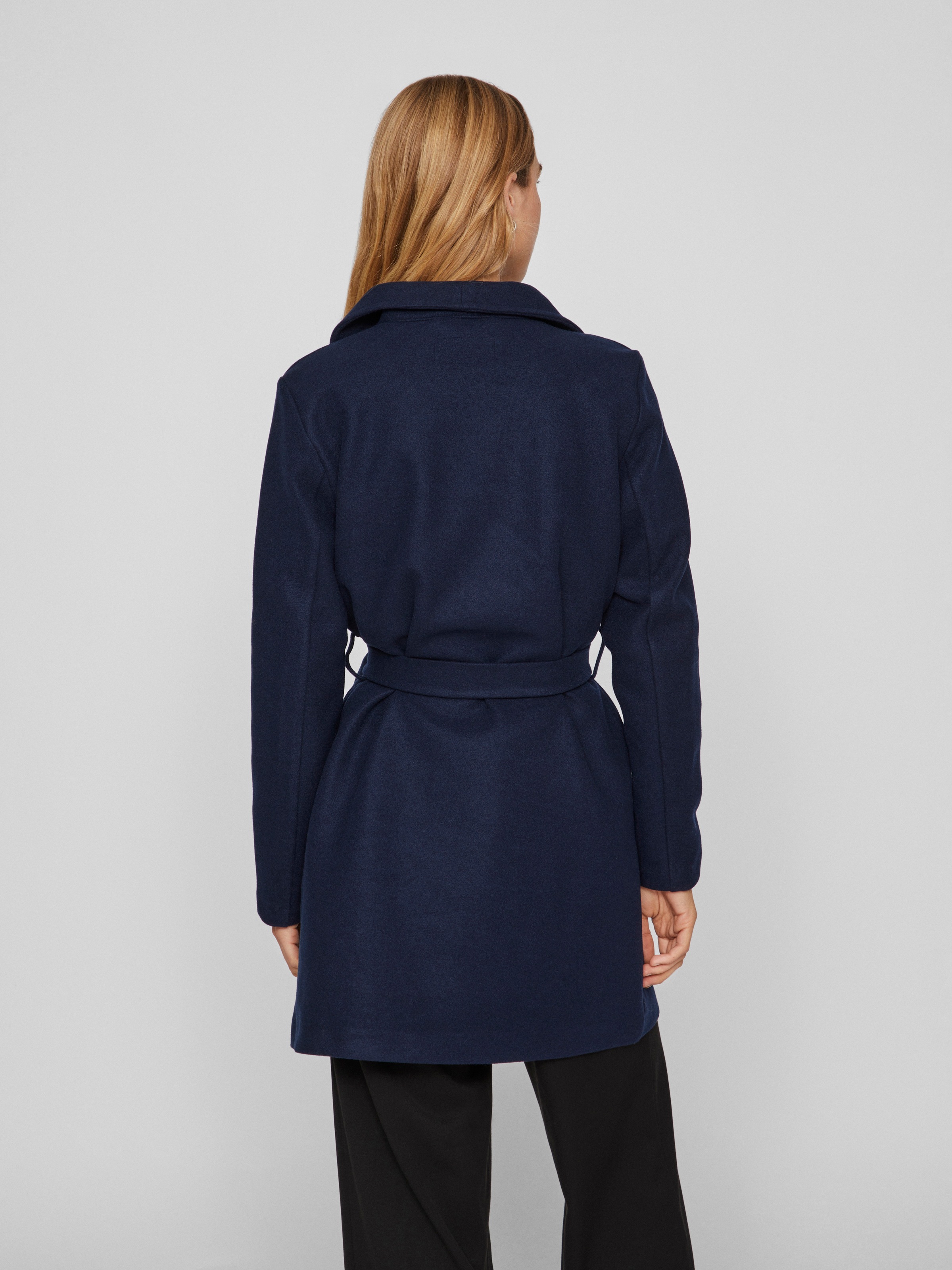 Vila Kurzmantel "VICOOLEY COLLAR BELT COAT - NOOS" günstig online kaufen