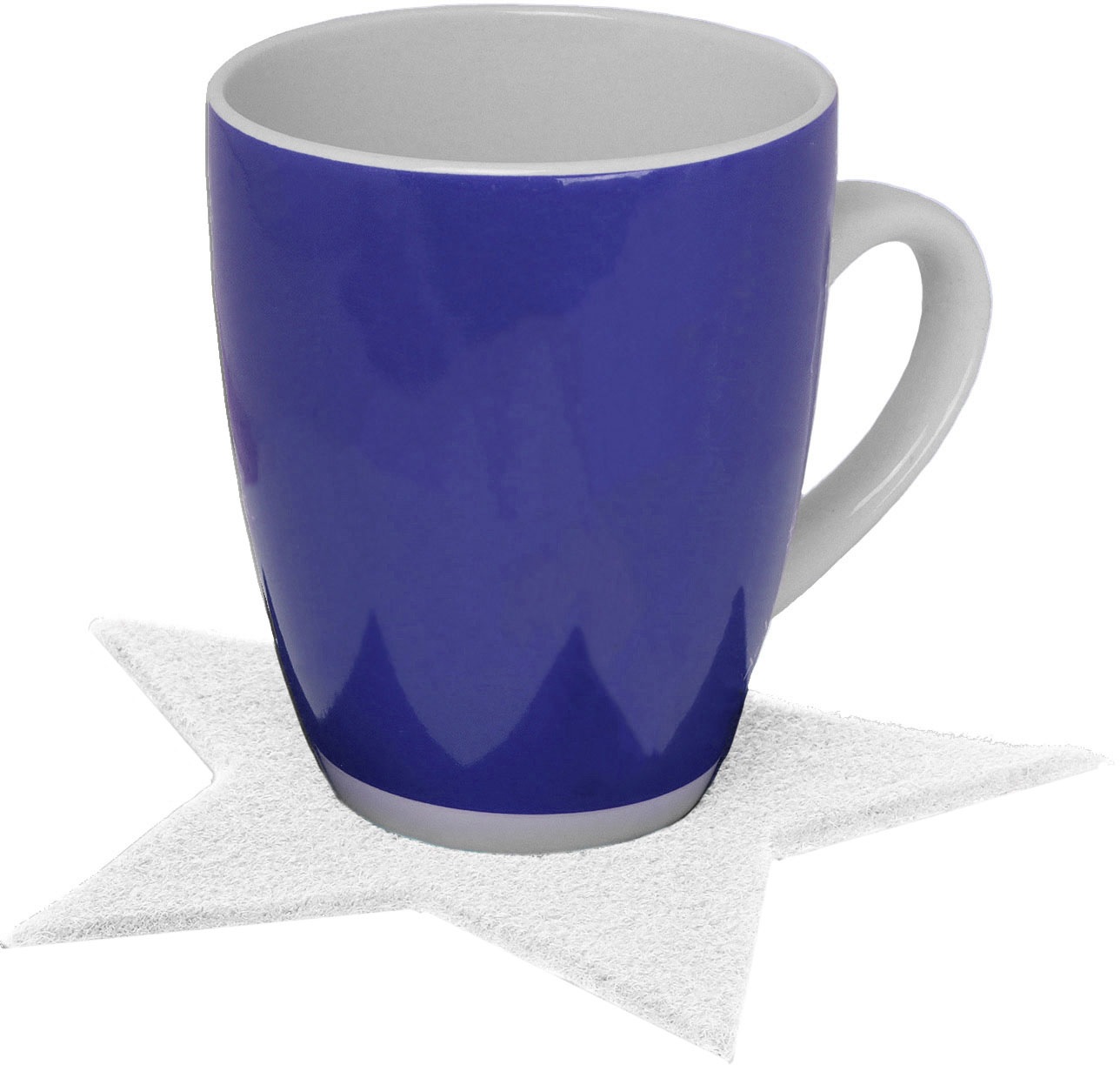 Primaflor-Ideen in Textil Platzset "Stern, Weihnachtsdeko" auch ideal als Untersetzer oder Dekoration, Größe 16,5 oder 29,5 cm