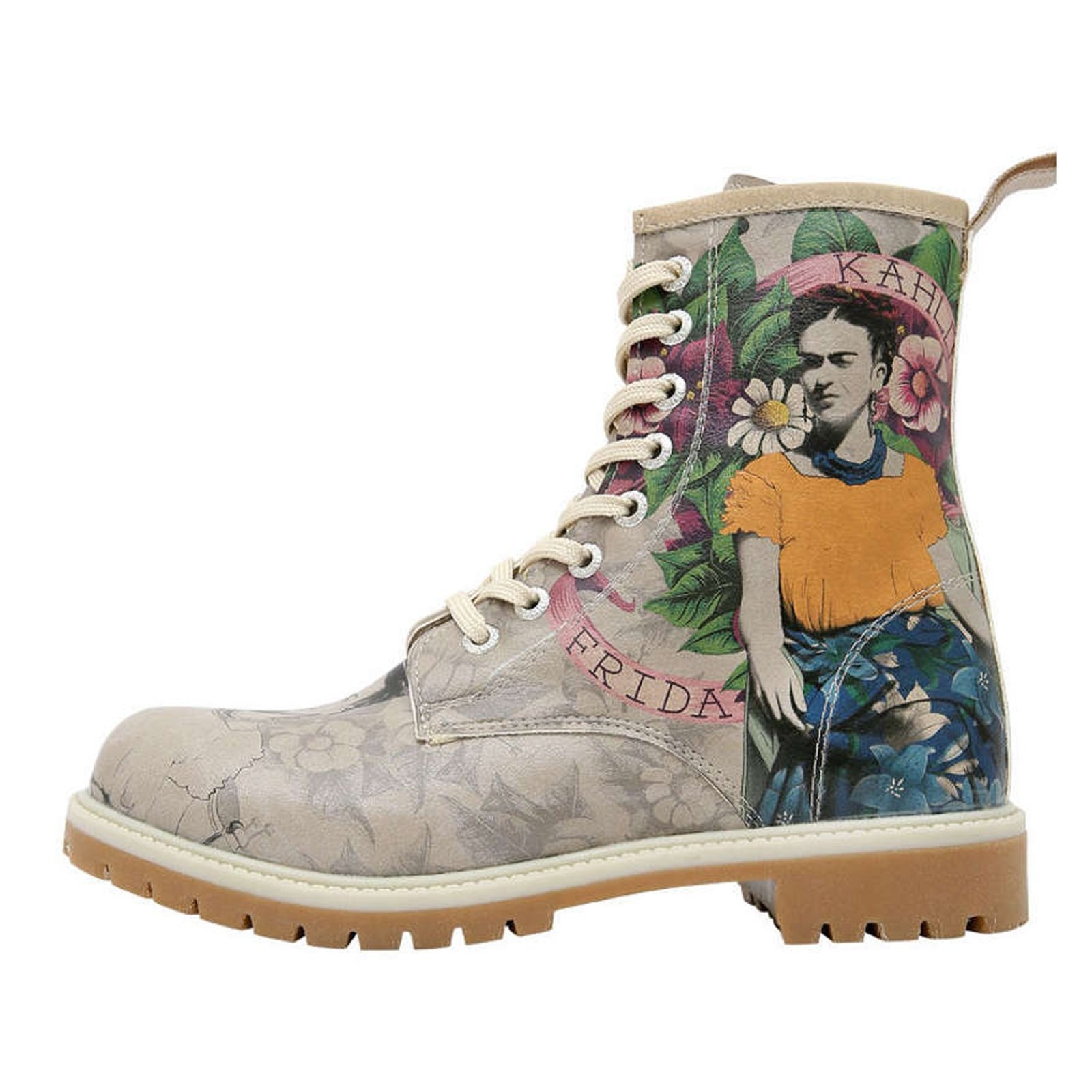 DOGO Schnürboots "Longe Boots Schnürstiefel A Flower From The Past Damen", günstig online kaufen