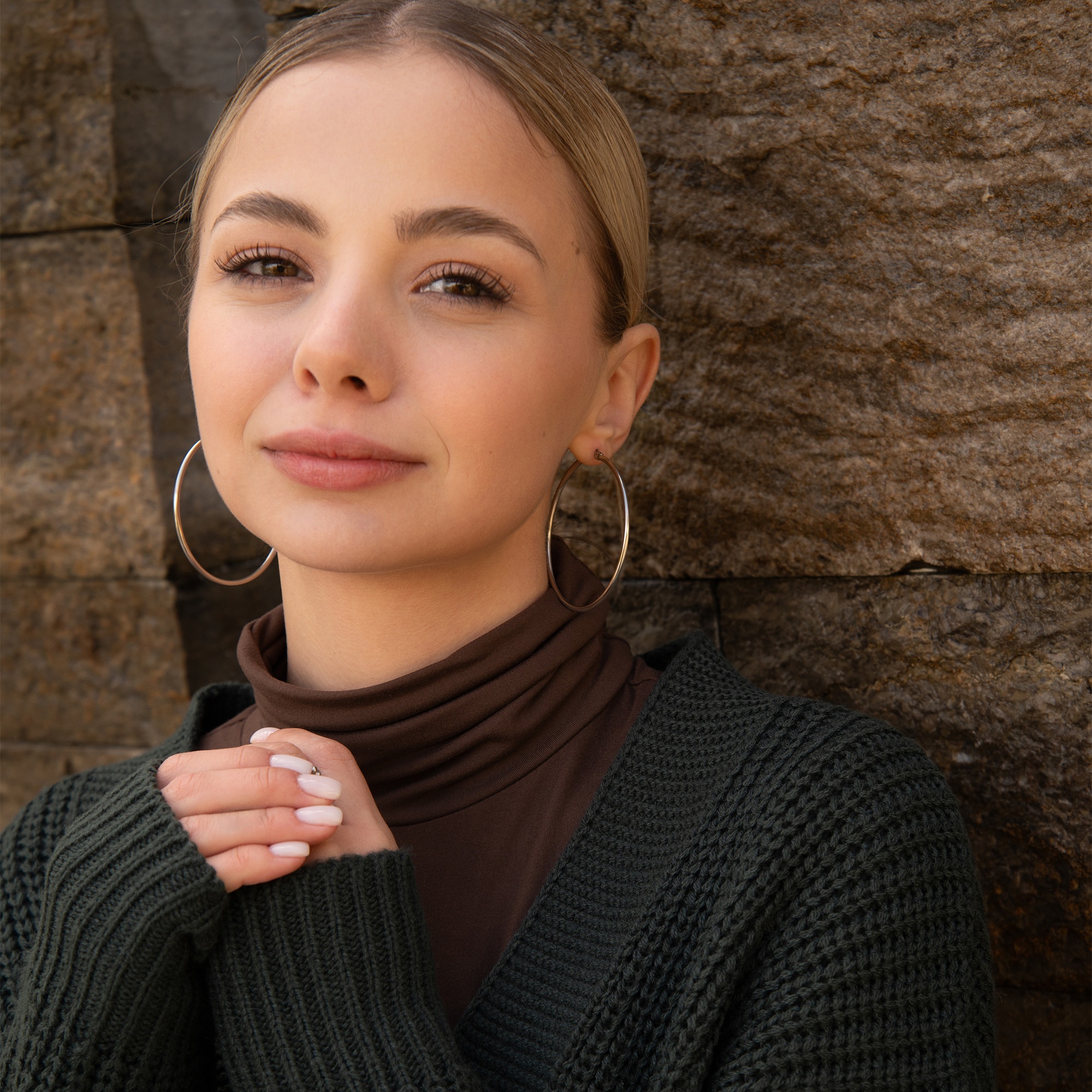 Adelia´s Paar Creolen »Damen Ohrringe – Creole aus Edelstahl« Ideal als Geschenk zum Valentinstag