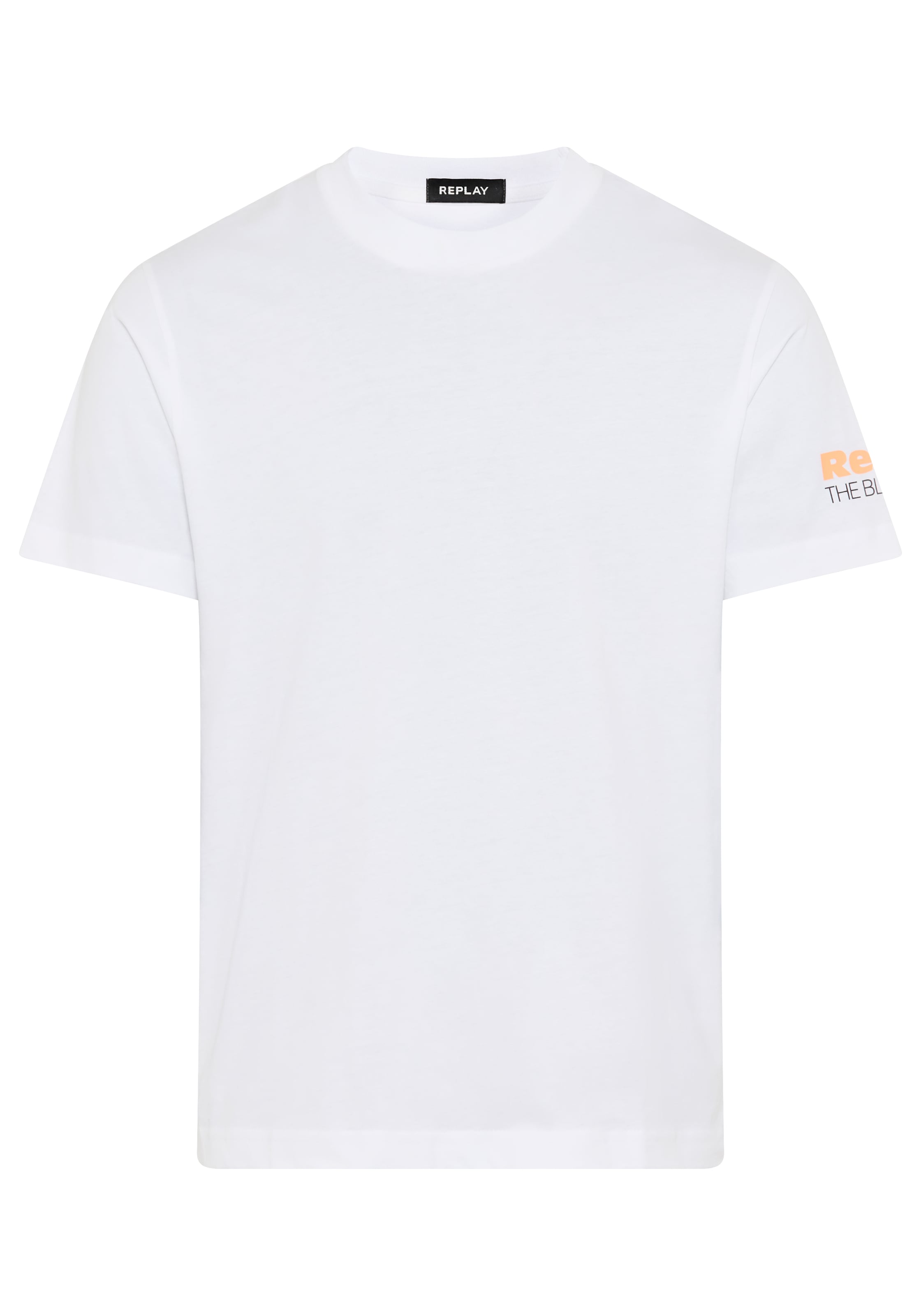 Replay T-Shirt Replaydruck am Ärmelabschluss günstig online kaufen