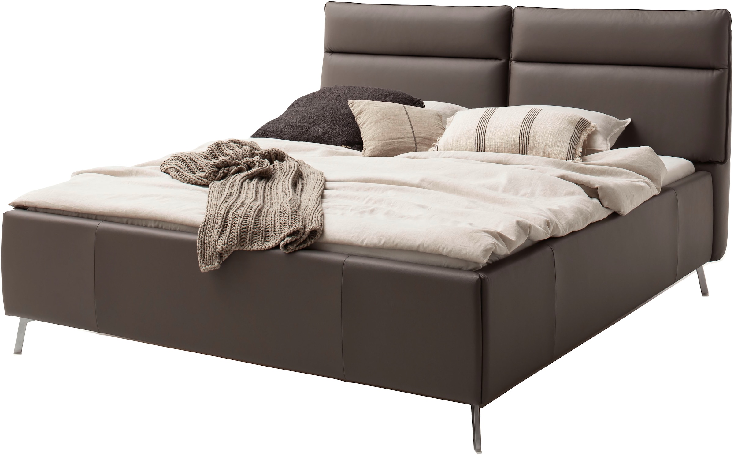 Home affaire Polsterbett "Cozy Town, Kopfteilverstellung, wahweise Überläng günstig online kaufen