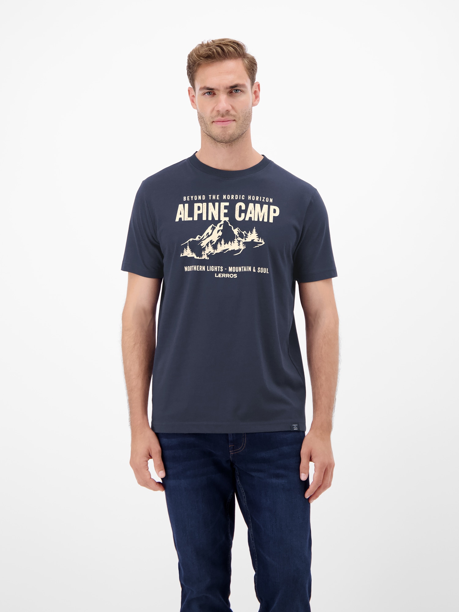 LERROS T-Shirt "LERROS Herren T-Shirt mit Outdoorprint" günstig online kaufen