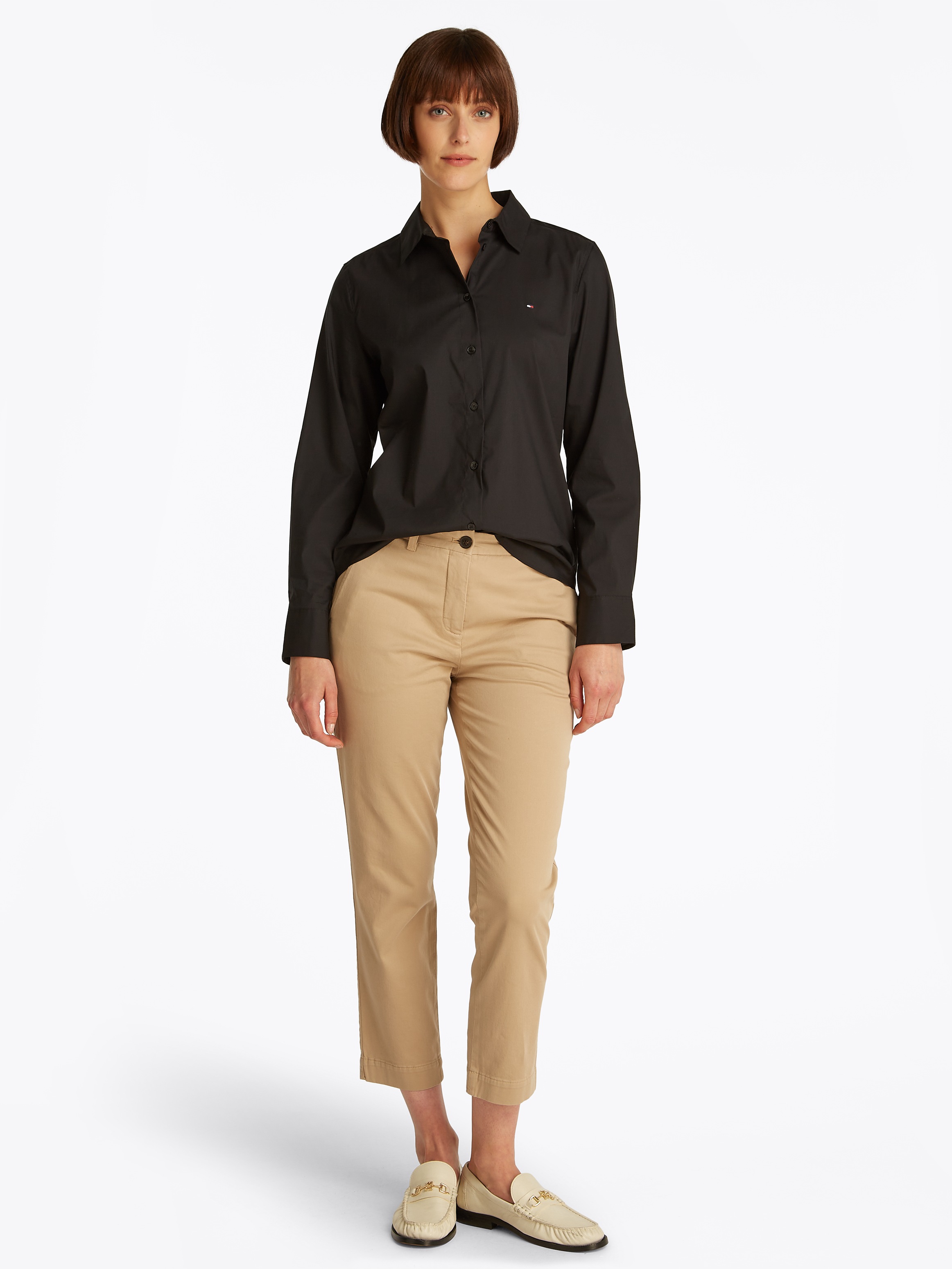 Tommy Hilfiger Hemdbluse »ESS POPLIN REGULAR SHIRT«, im klassischen Stil