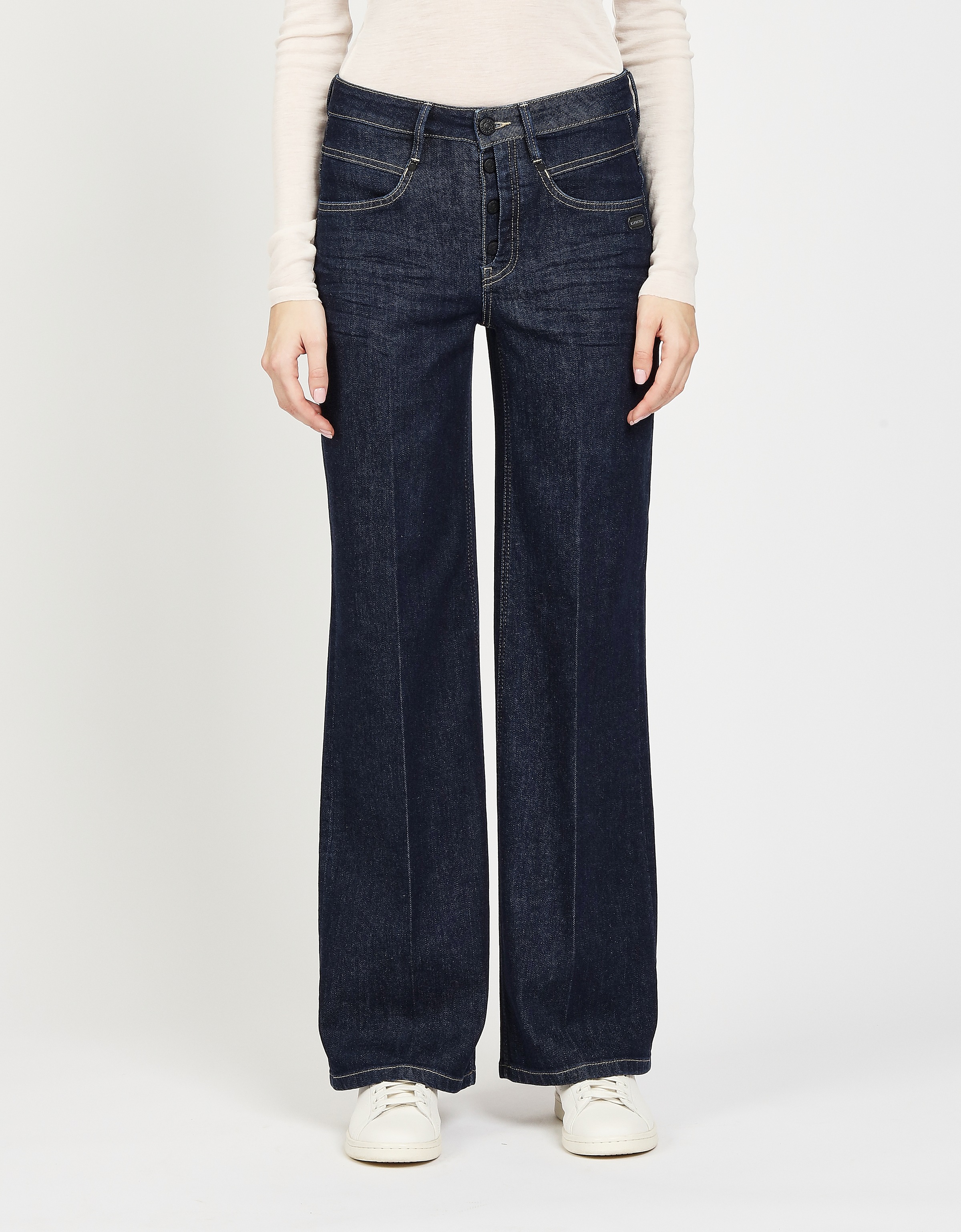 GANG Weite Jeans "94MEDINA WIDE", mit Knopfverschluss - angelehnt an die Am günstig online kaufen