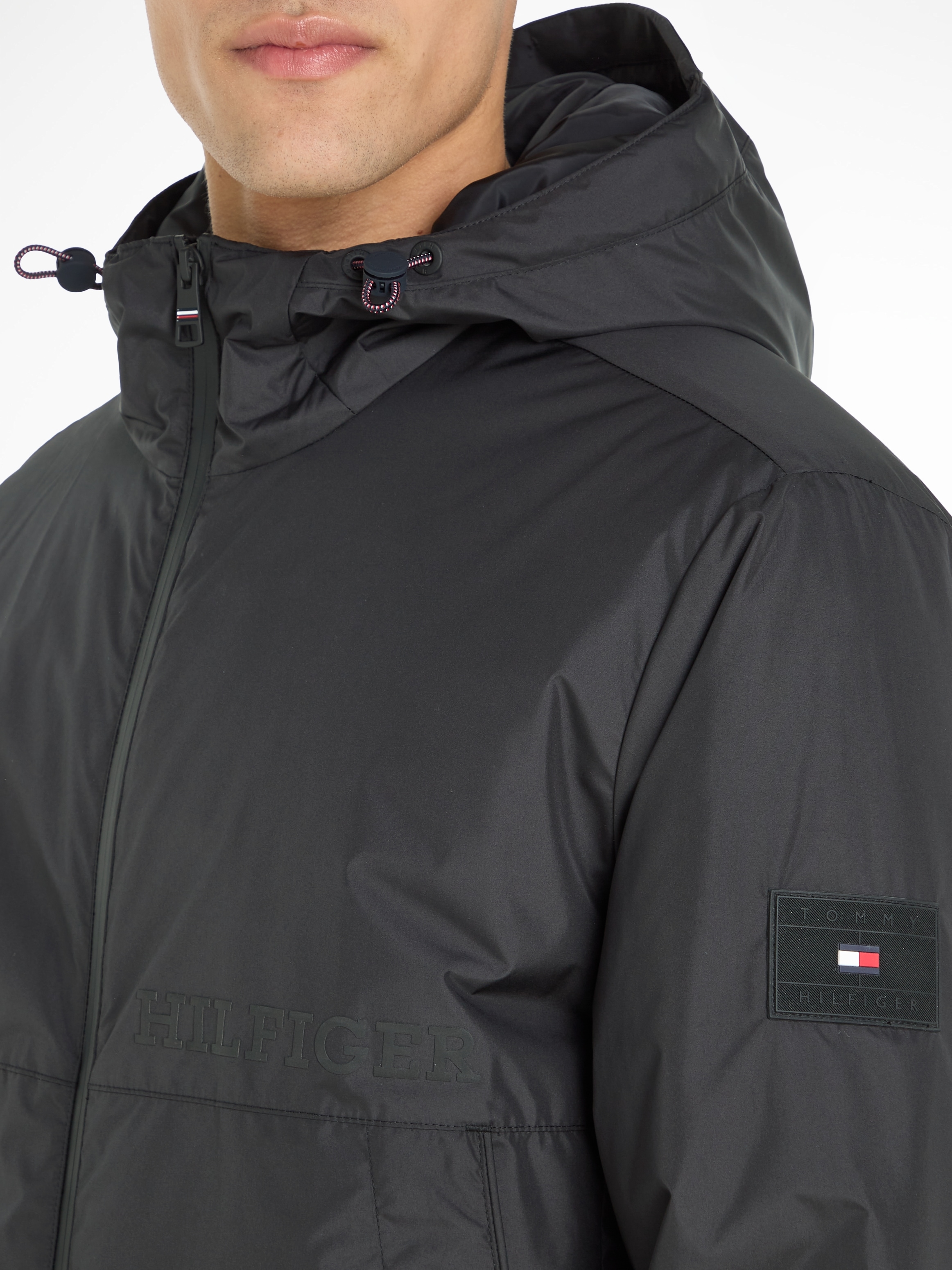 Tommy Hilfiger Parka »PORTLAND PARKA«, mit Kapuze, mit Hilfiger Schriftzug auf der Brust