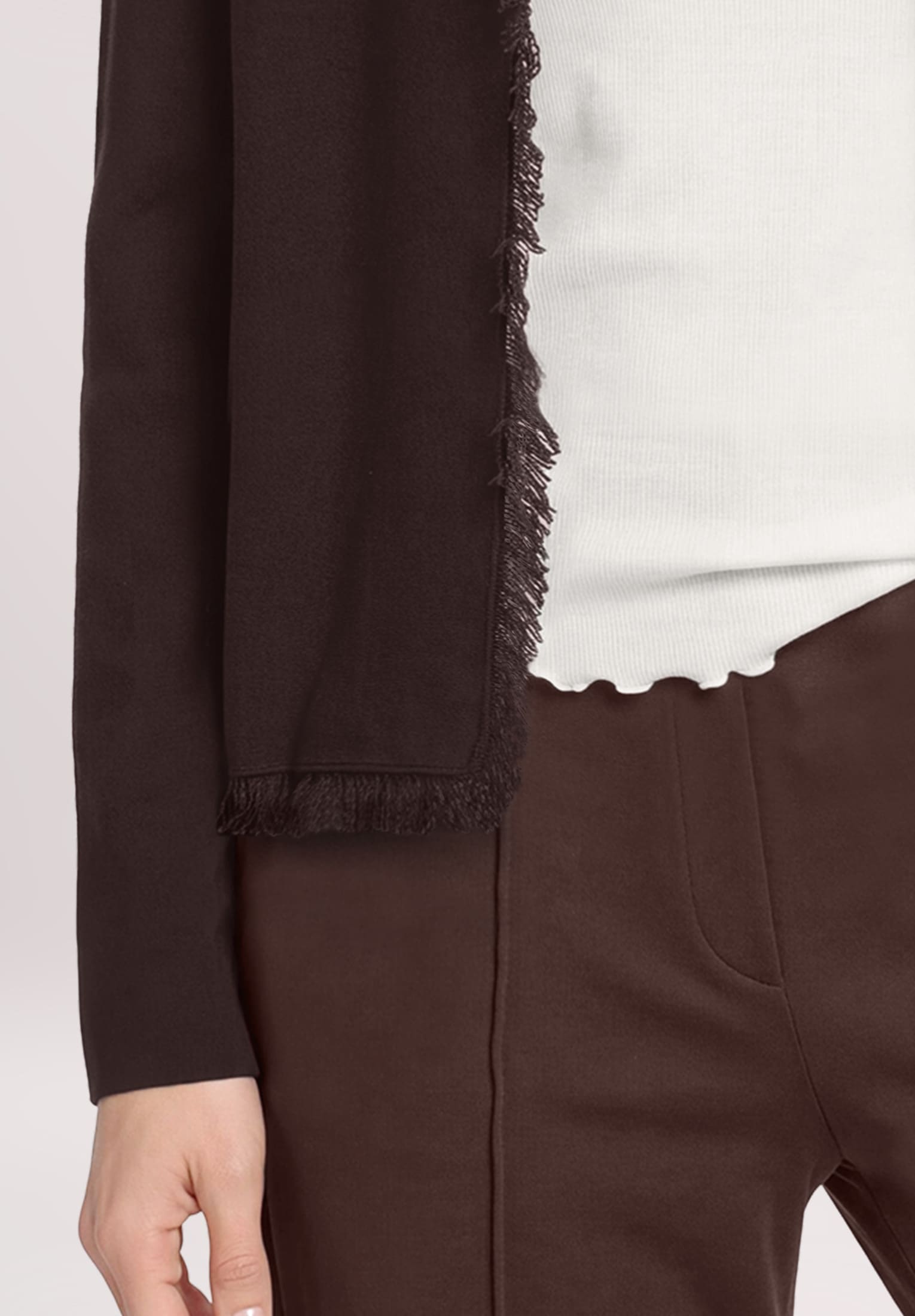 Cartoon Strickjacke »Damen mit Fransen« 1