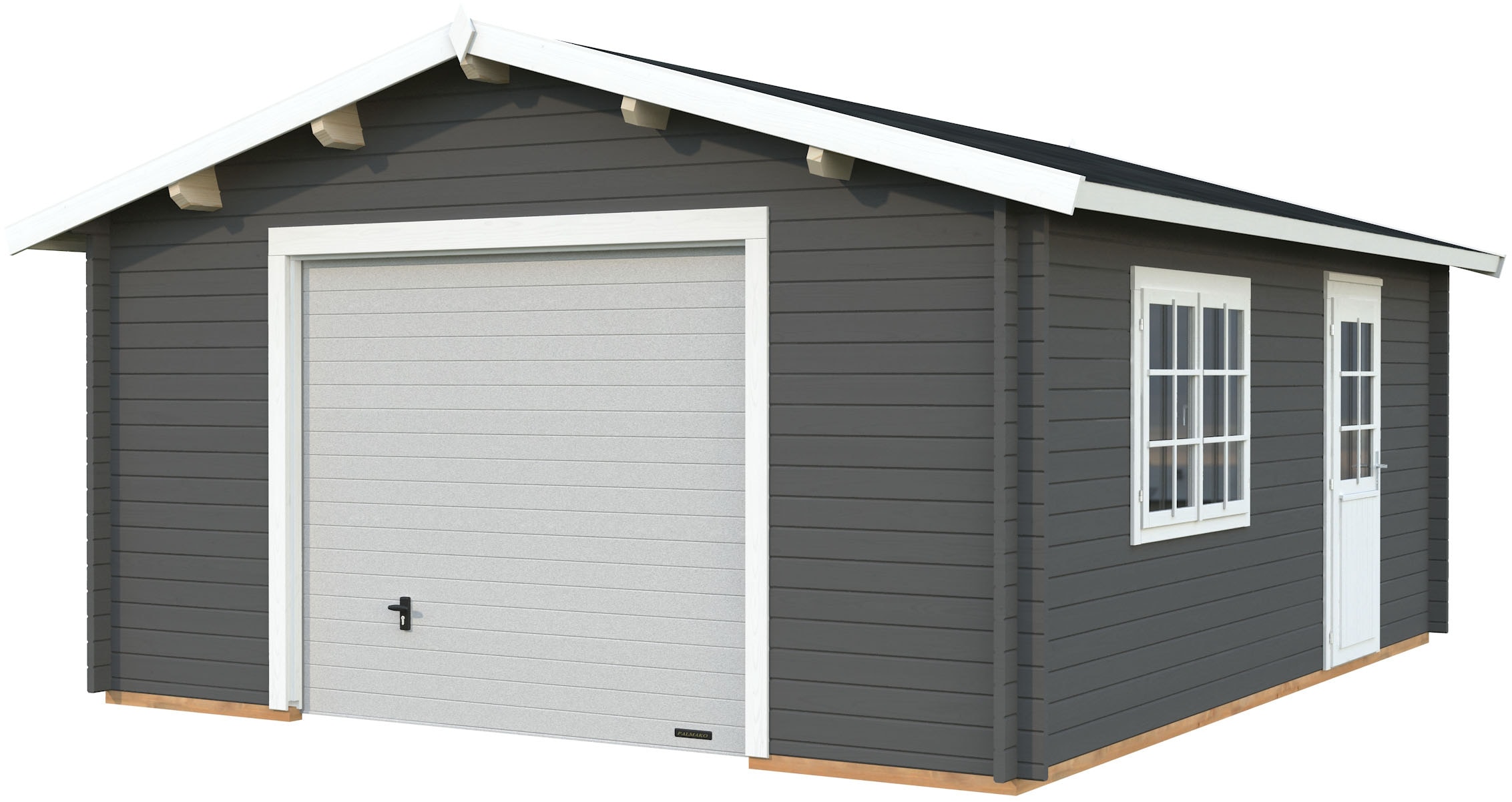 Palmako Garage "Roger, mit Sektionaltor" BxTxH: 514x598x287 cm
