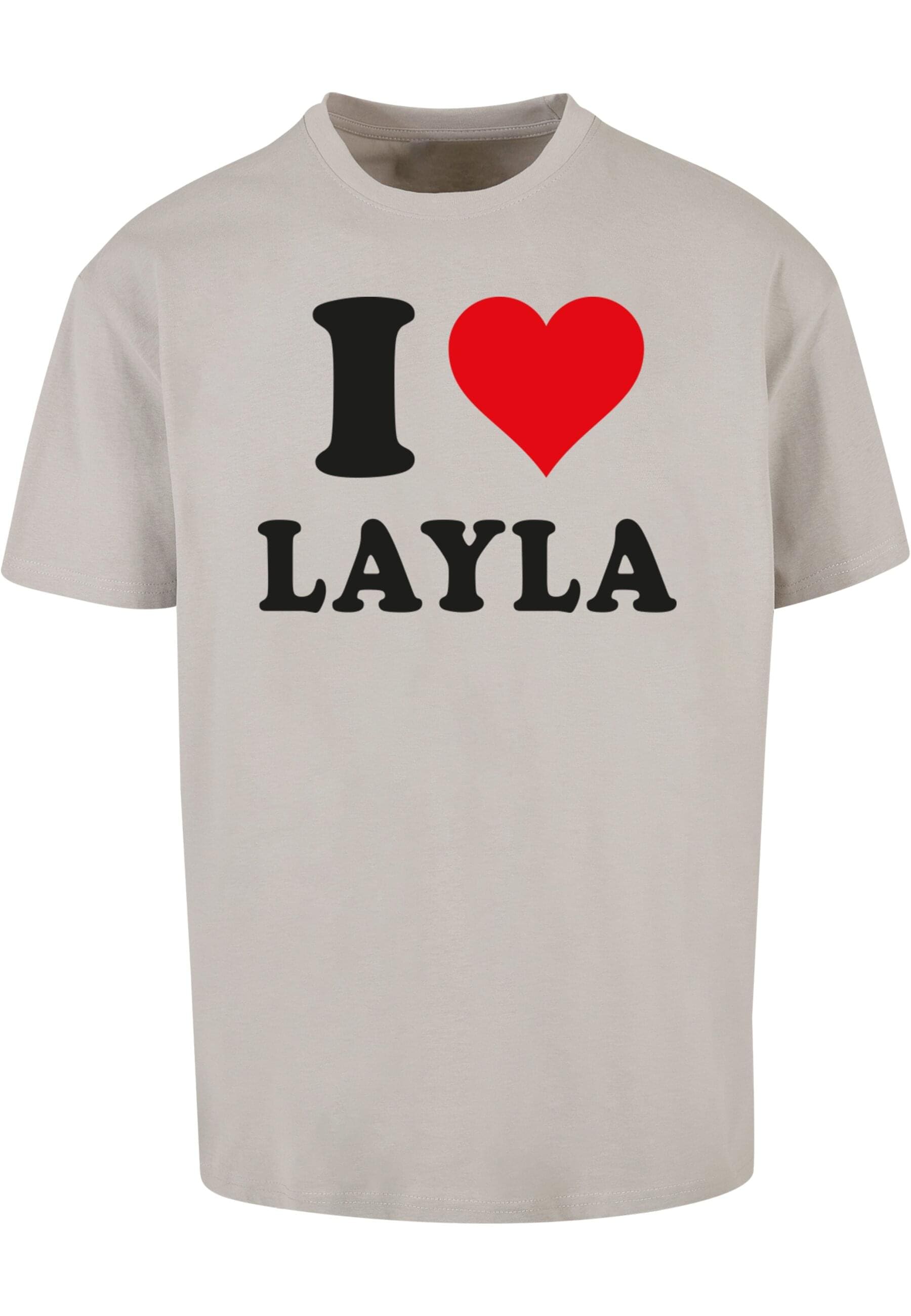 Merchcode T-Shirt "Merchcode Herren I Love Layla Oversize Tee" günstig online kaufen