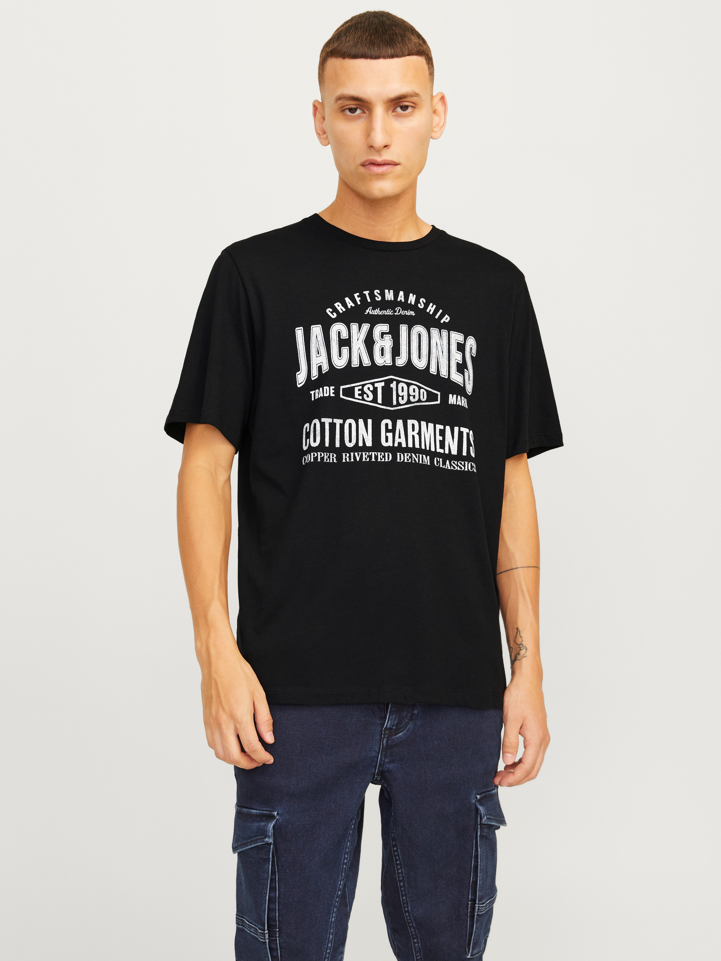 Jack & Jones Rundhalsshirt "JJJEANS TEE SS O-NECK" günstig online kaufen