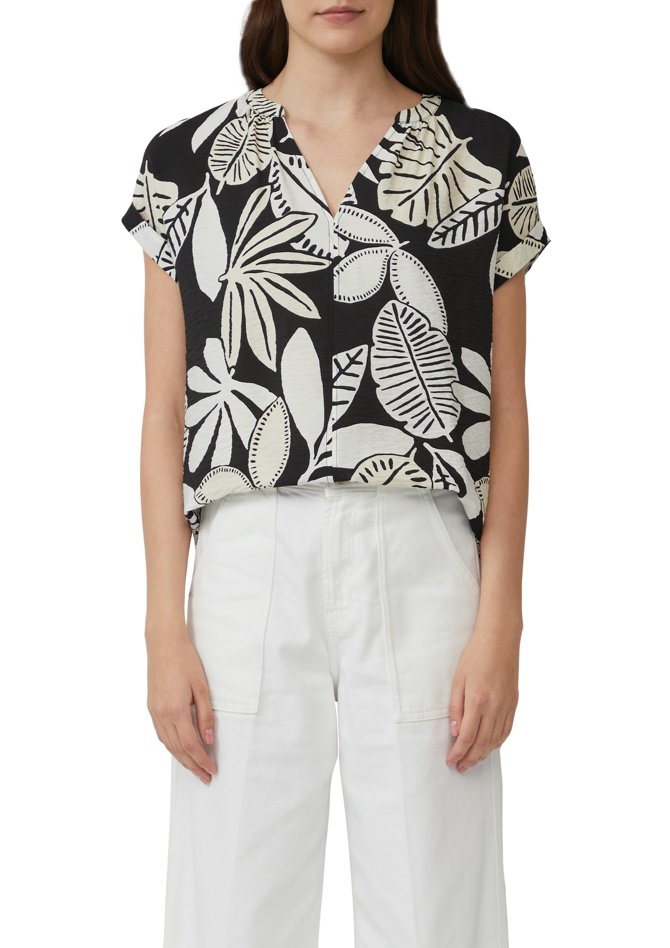 s.Oliver Druckbluse, mit Raff-Details günstig online kaufen