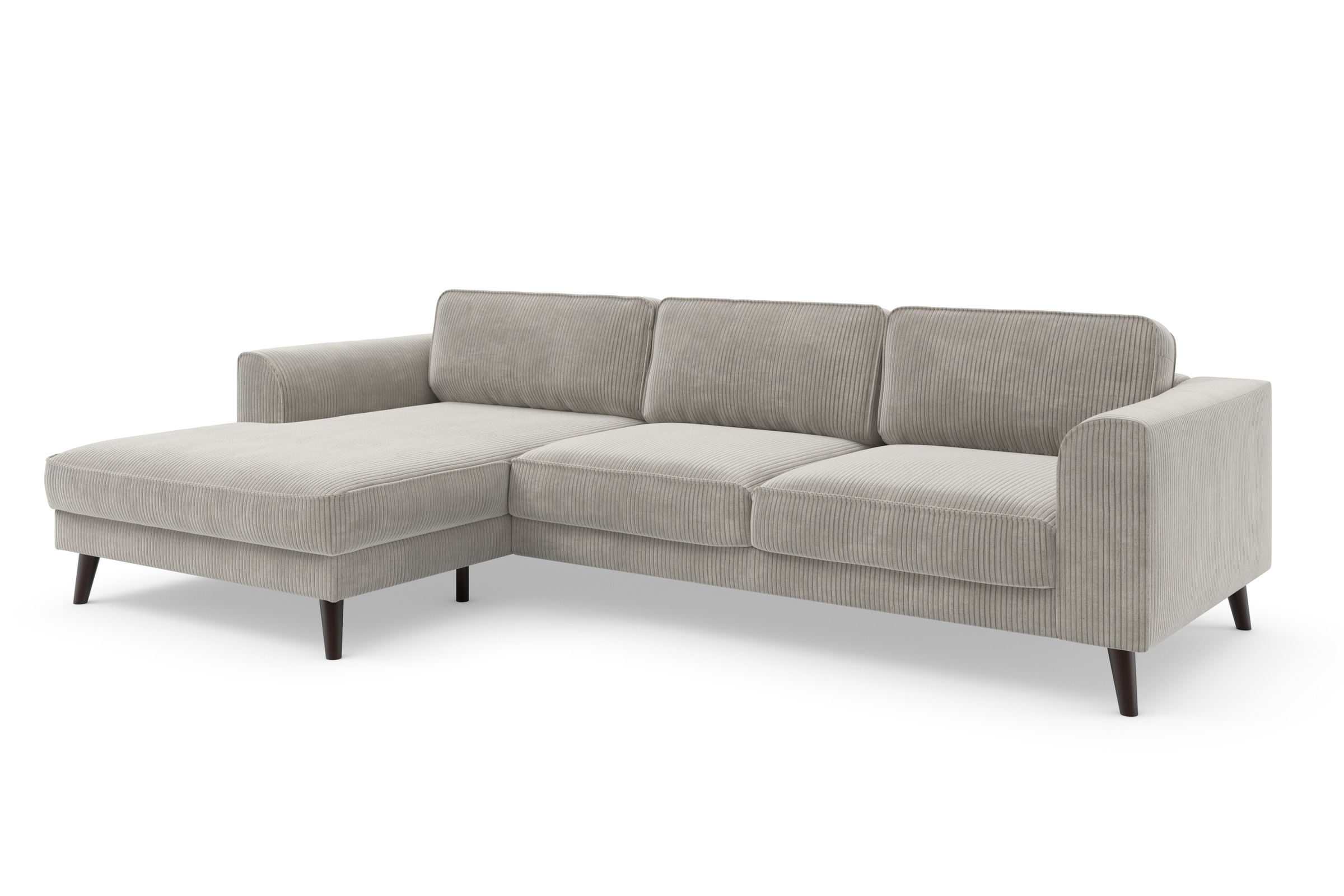 TRENDMANUFAKTUR Ecksofa »Lumber Jack, elegantes Designsofa, zeitlos modern, hoher Sitzkomfort«, wahlweise mit Bettfunktion u. Bettkasten, L-Form