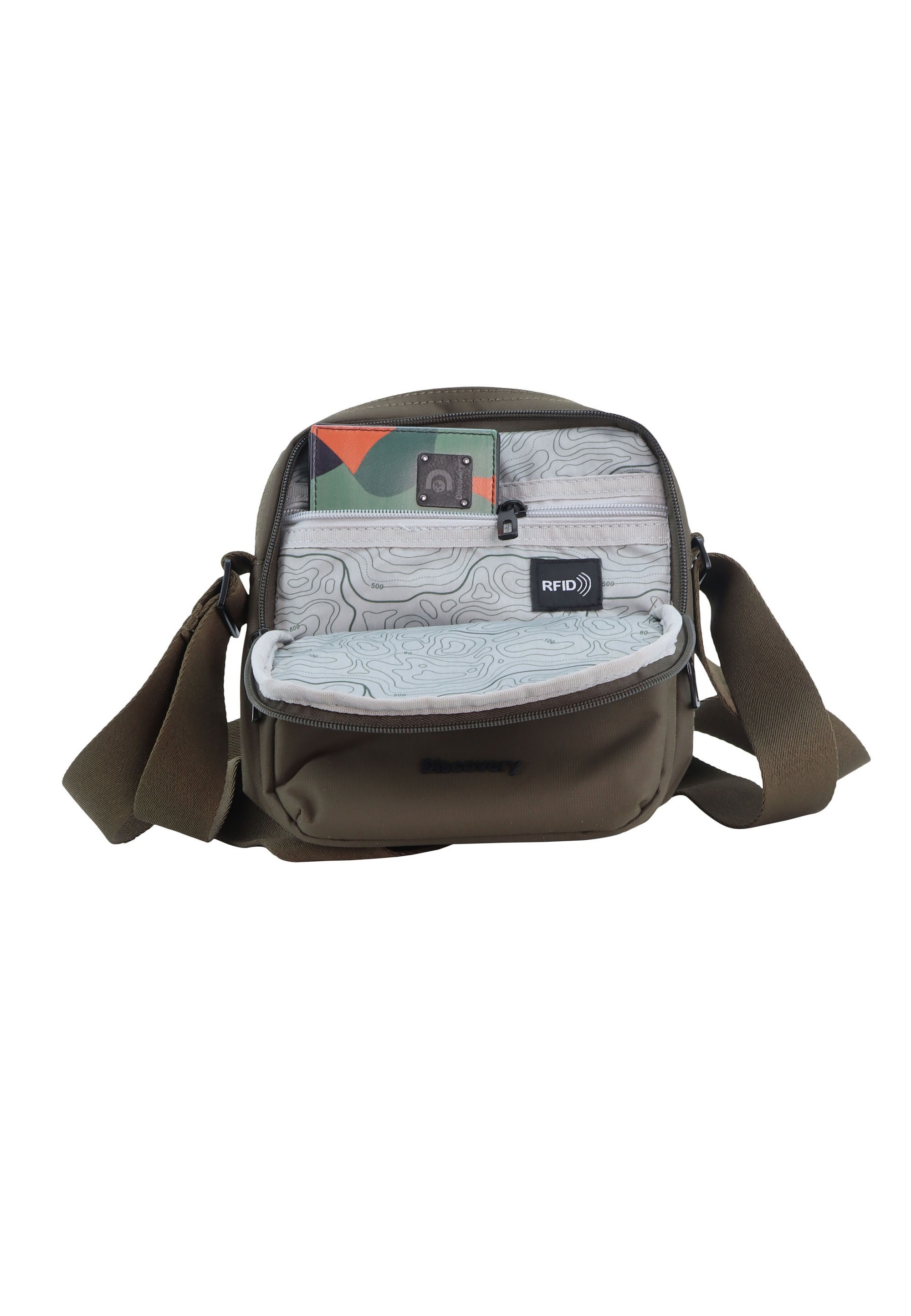 Discovery Schultertasche »Downtown« Made of RPET Polyester material
