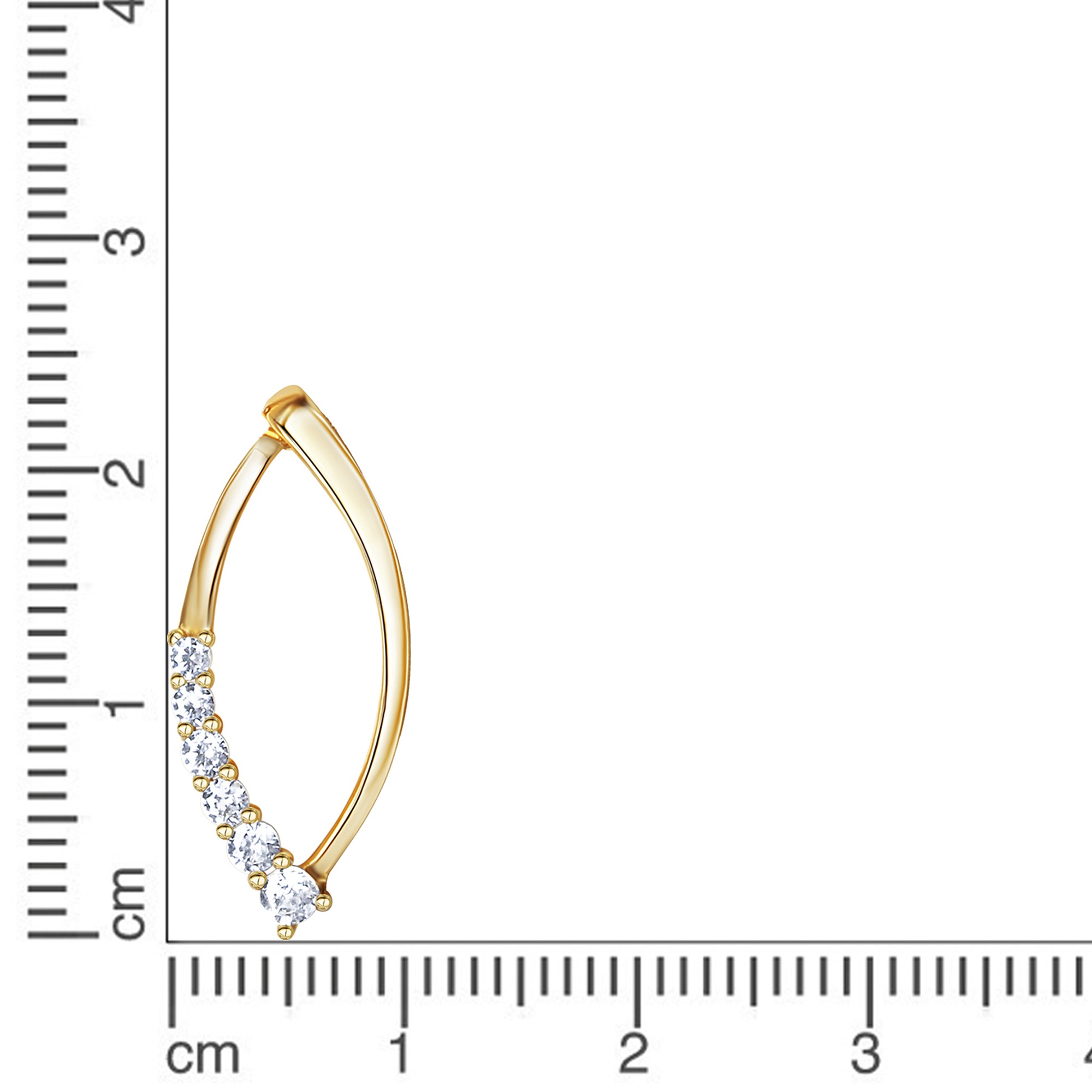 Fascination by Ellen K. Kettenanhänger »375/- Gelbgold bicolor Zirkonia«