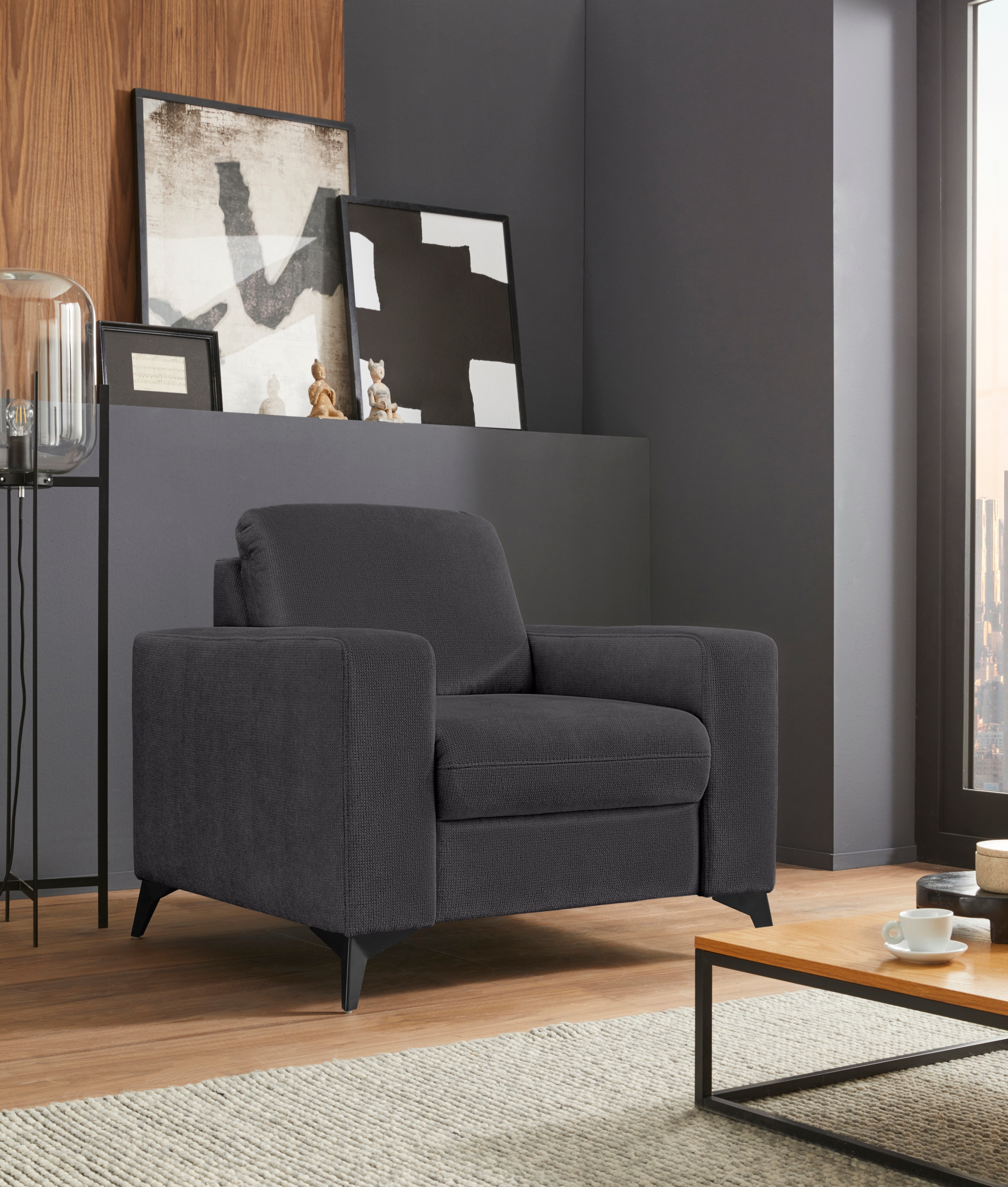 Home affaire Sessel "Lolland" passend zur Serie "Lolland", wahlweise mit fe günstig online kaufen