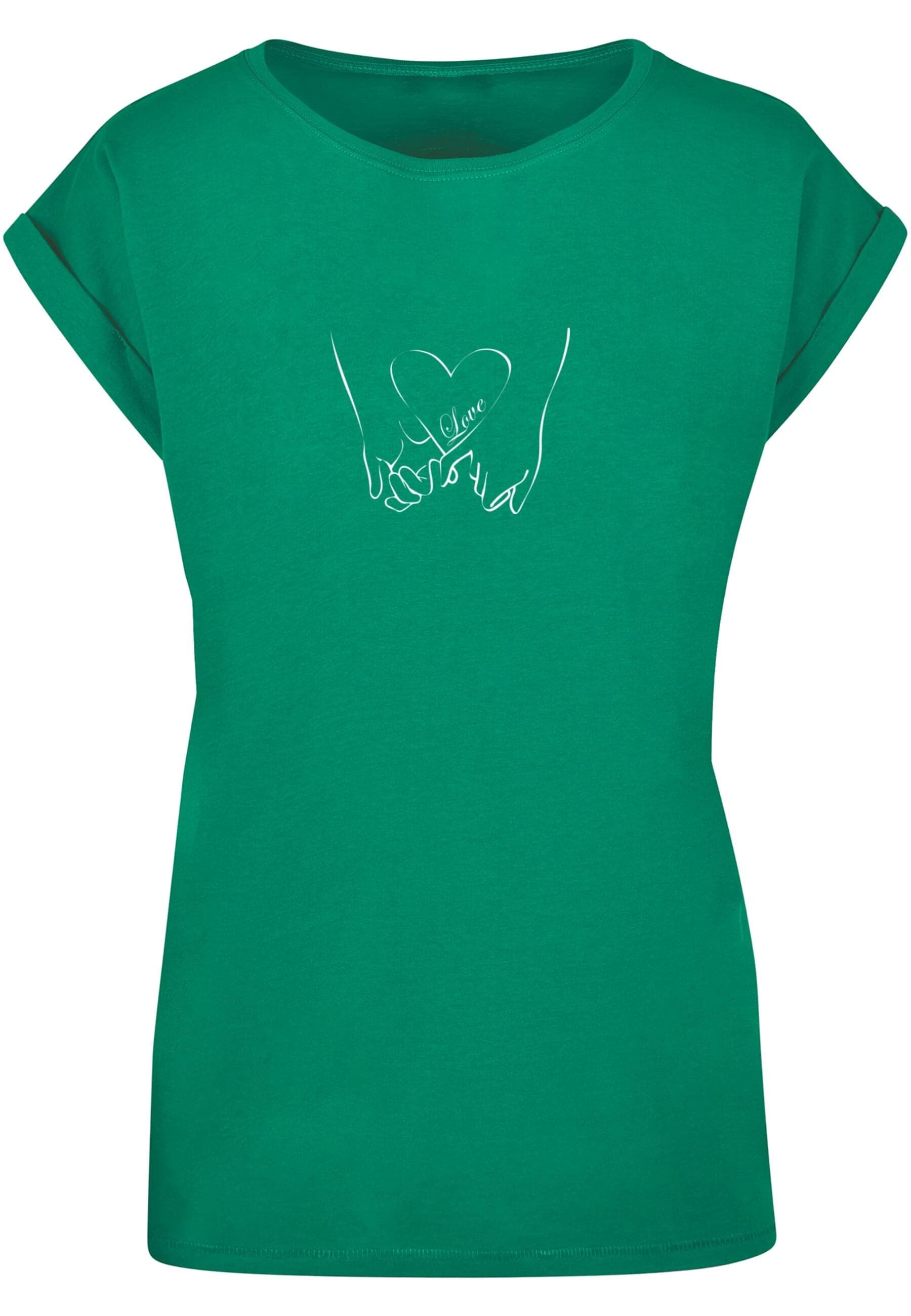 Merchcode T-Shirt "Merchcode Damen Ladies Love 2 Extended Shoulder Tee", (1 günstig online kaufen