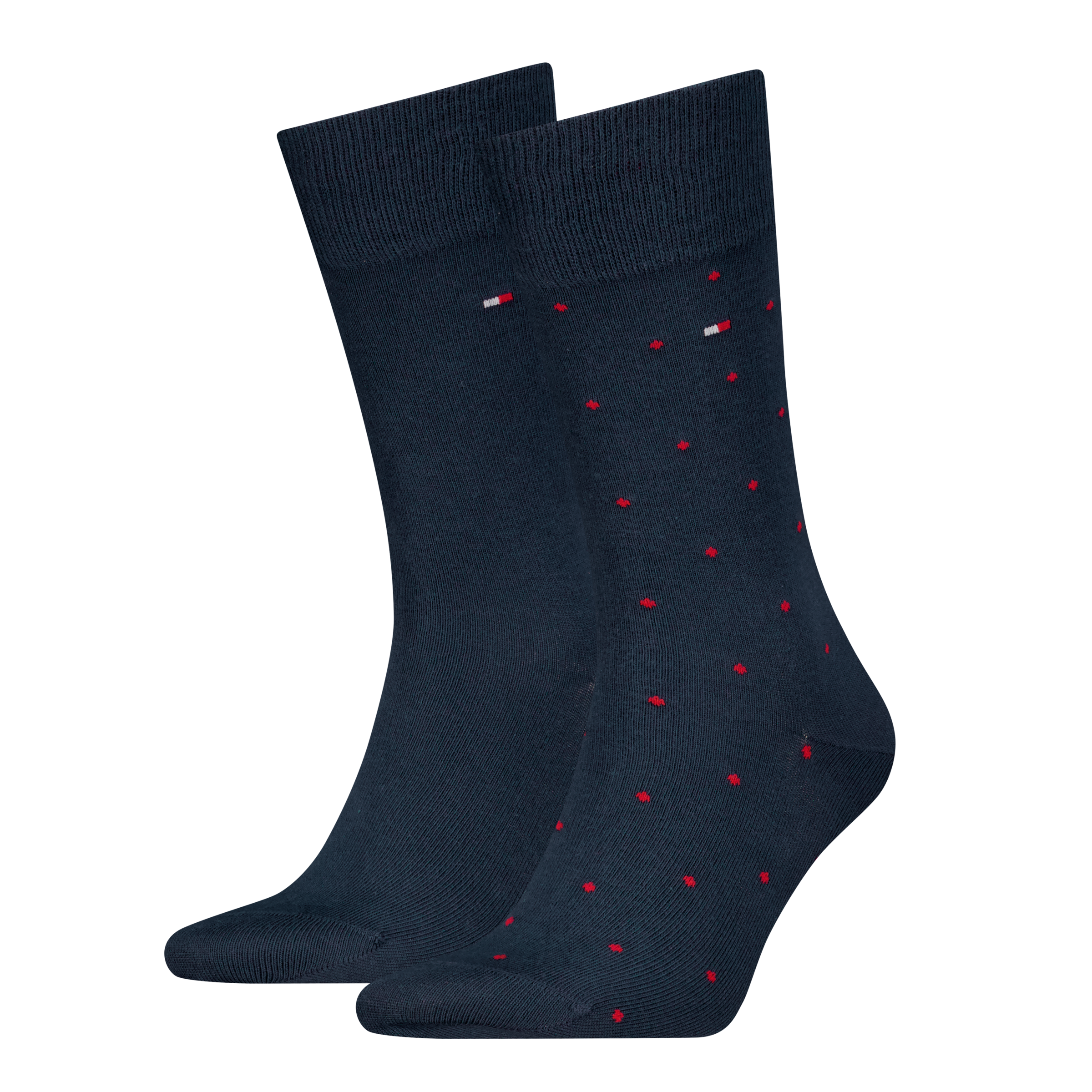 Tommy Hilfiger Socken "TH MEN SOCK 2P DOT" 2 Paar, 2 Paar tlg. mit klassischer Markenprägung