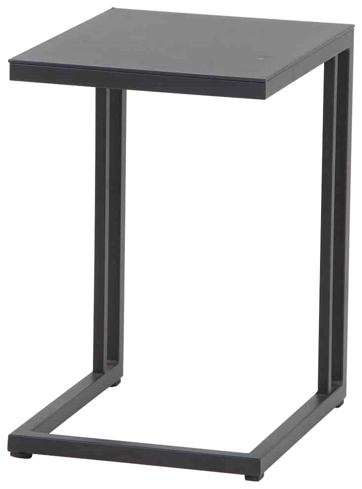 Beistelltisch SIENA GARDEN "Ramo", grau (anthrazit, anthrazit, anthrazit), B:33,5cm H:50cm T:40cm, Aluminium, Tische, Beistelltisch, Beistelltisch, BxTxH: 33,5x40x50 cm, Aluminium matt-anthrazit