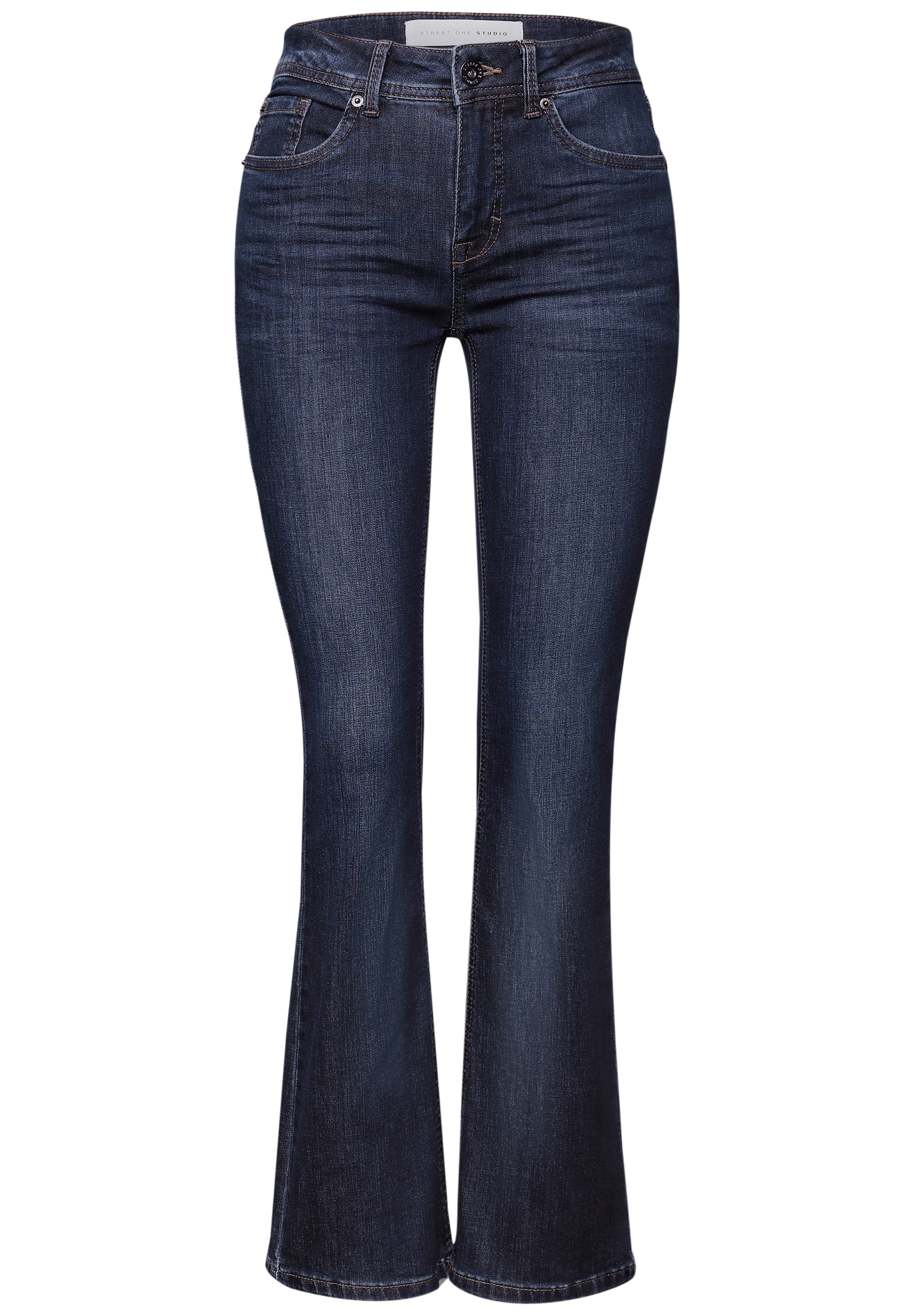 STREET ONE STUDIO Bootcut-Jeans, Middle Waist