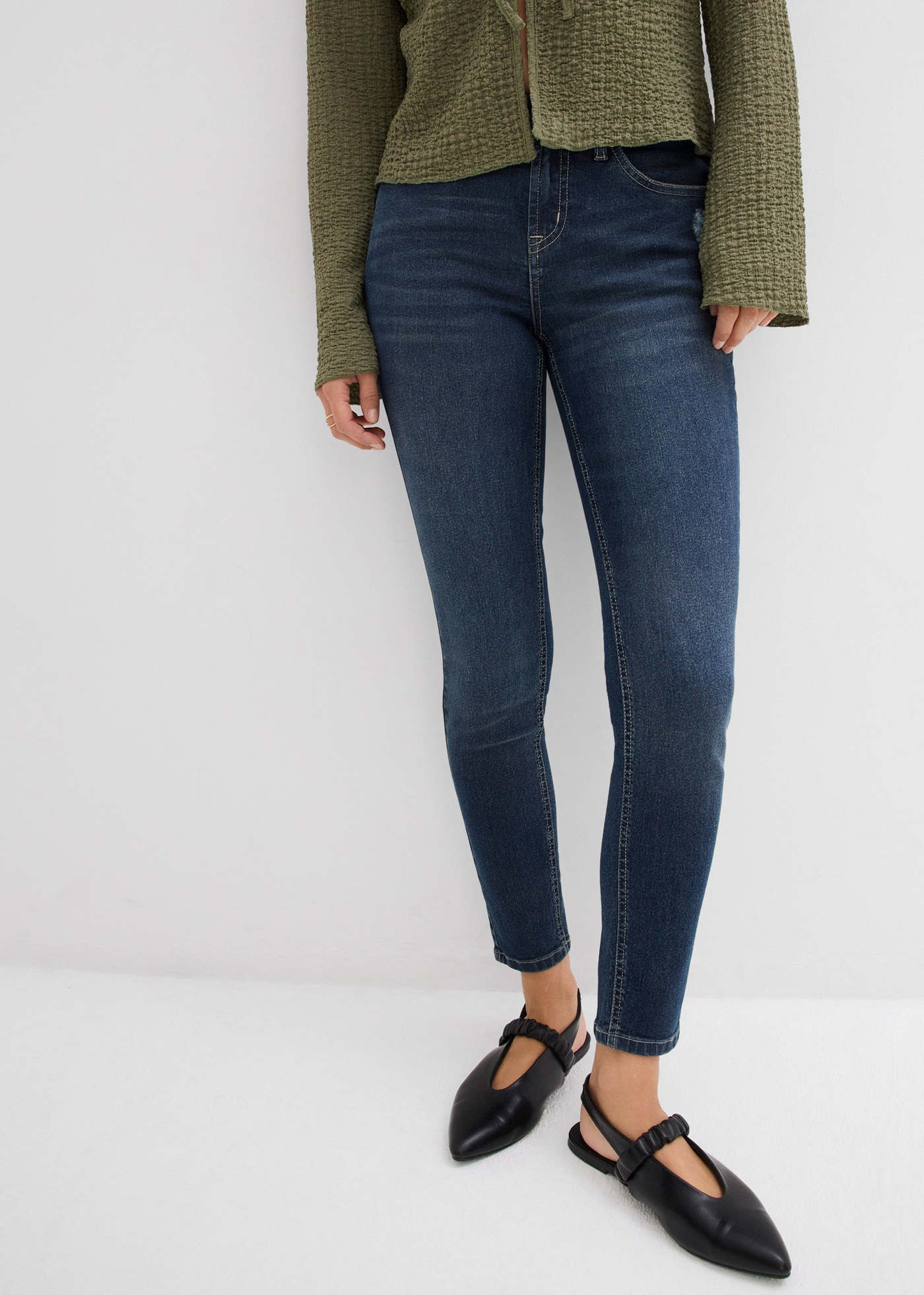 bonprix Skinny-fit-Jeans 1 tlg. mit Stretch-Anteil, bequemer Sitz, hoher Baumwollanteil