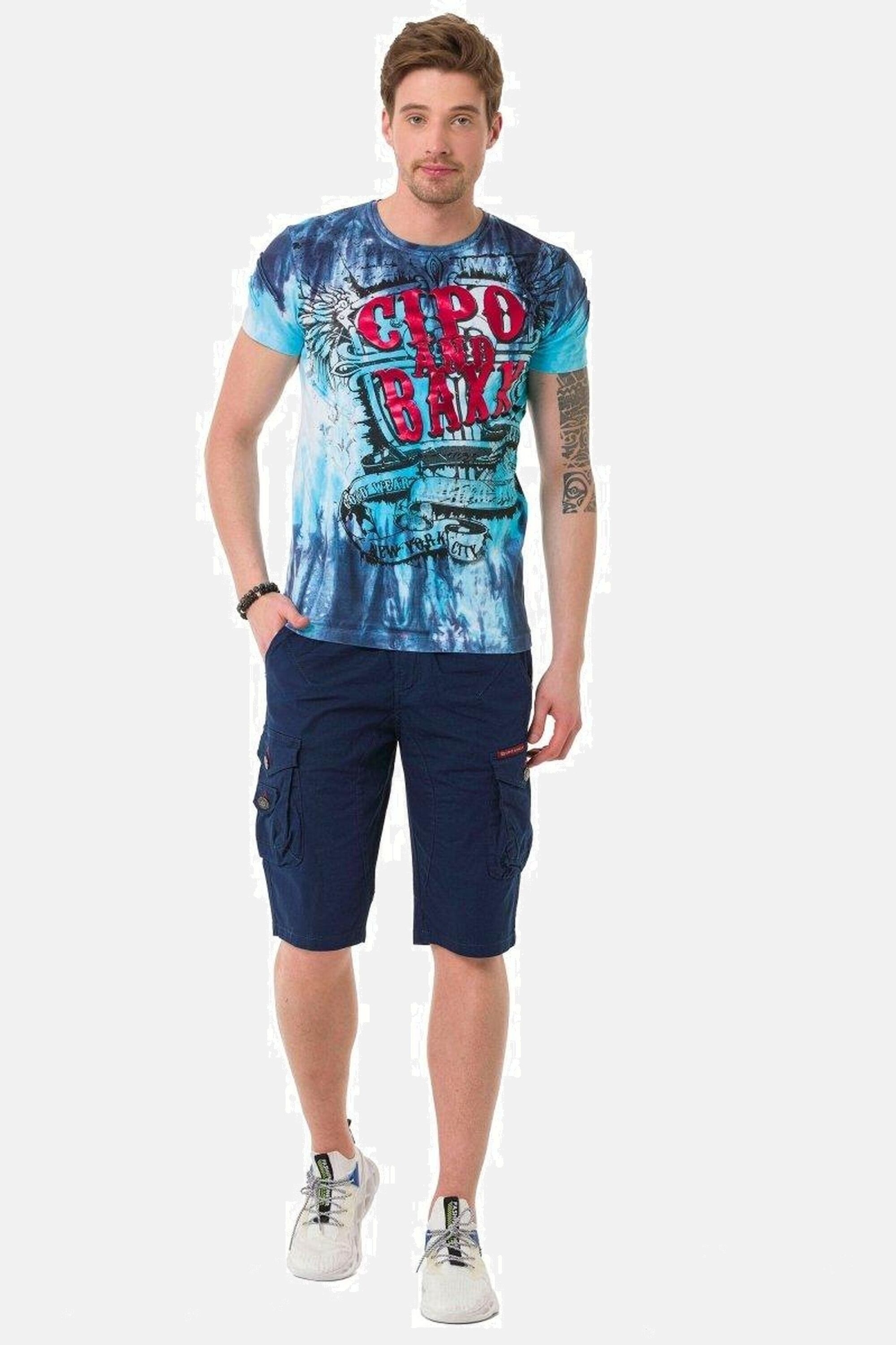 Cipo & Baxx Jeansbermudas »Bermuda & Short«, mit praktischen Beintaschen, CK265